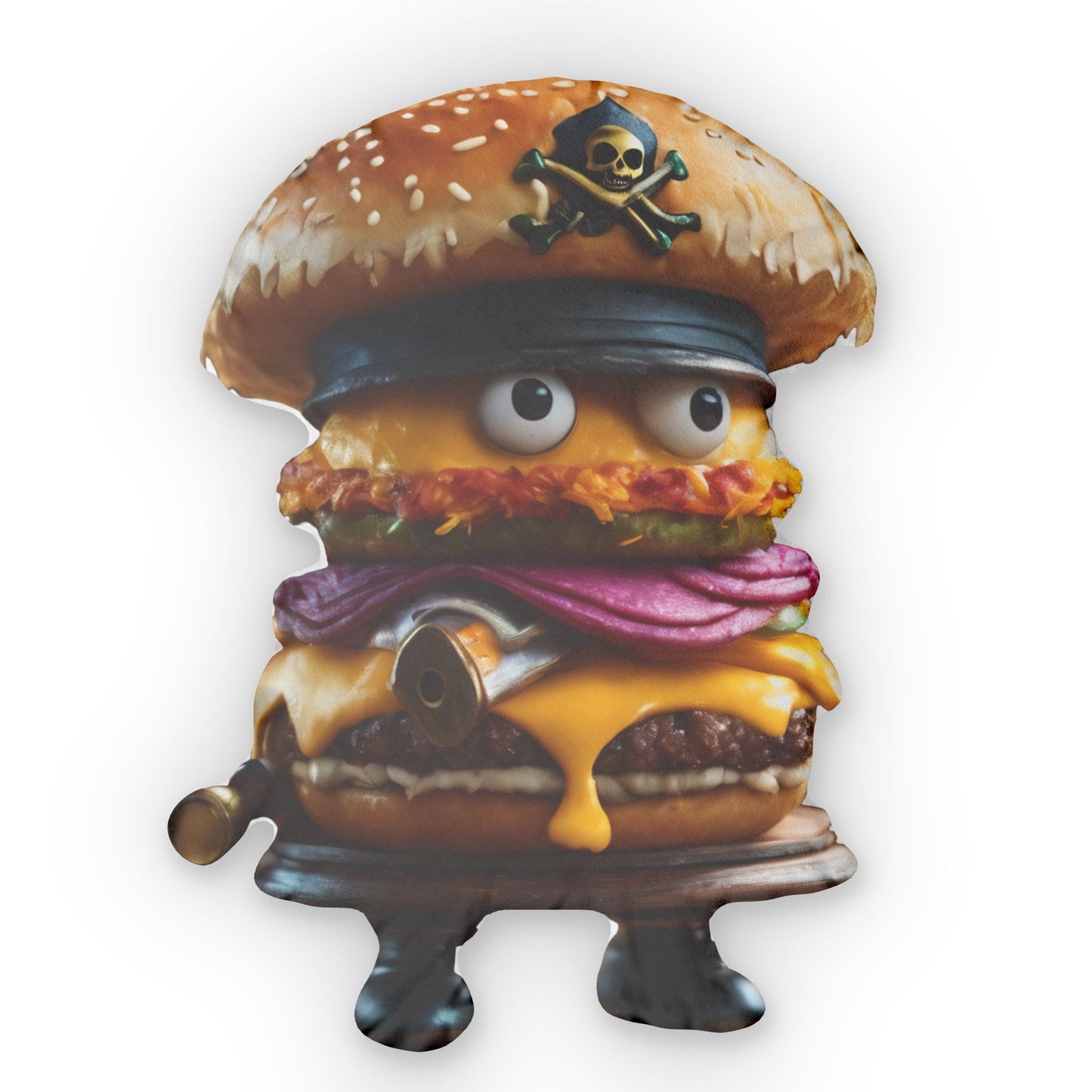 Food Shaped Pillows (Burger Pirate)