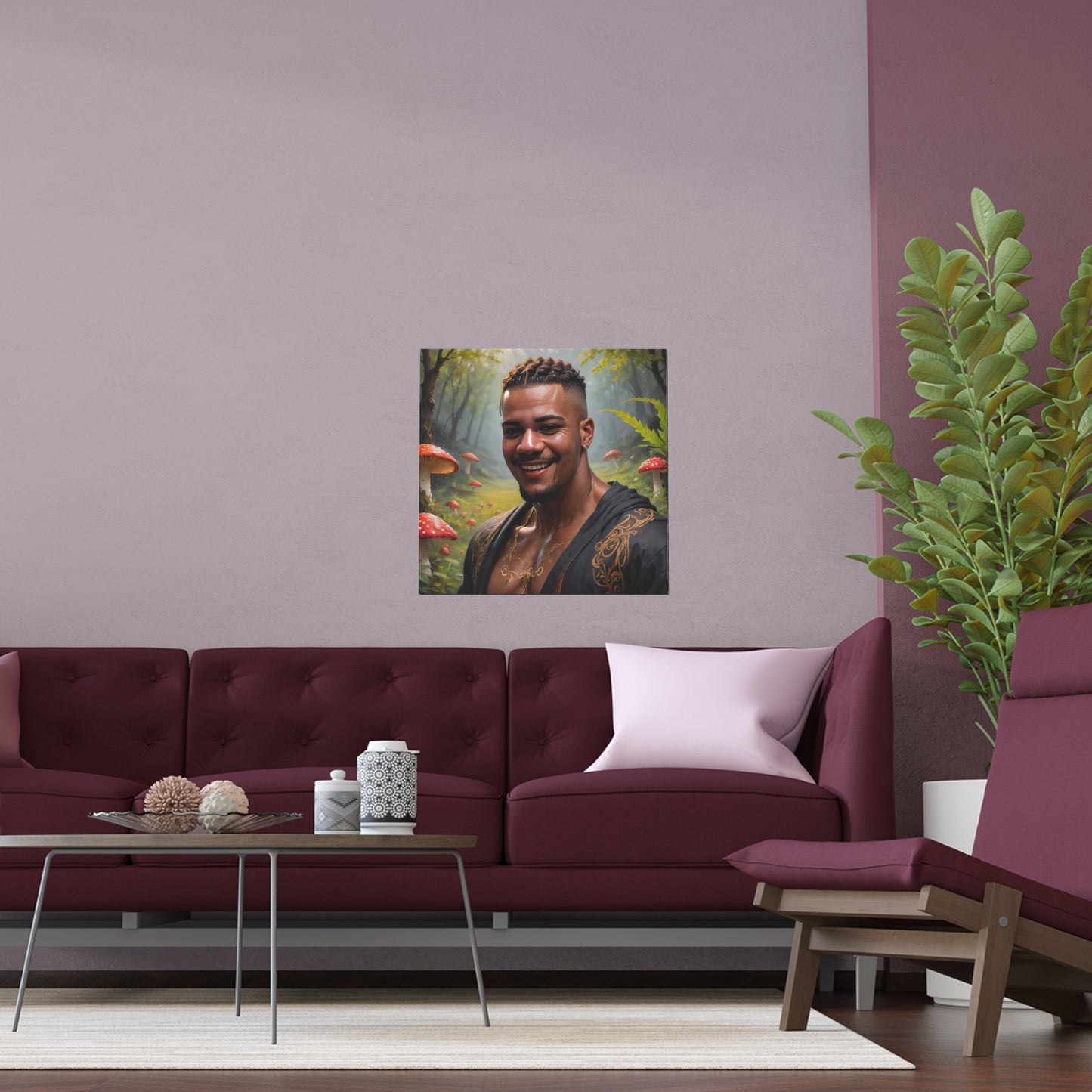 Indoor and Outdoor Silk Posters (Square 46)
