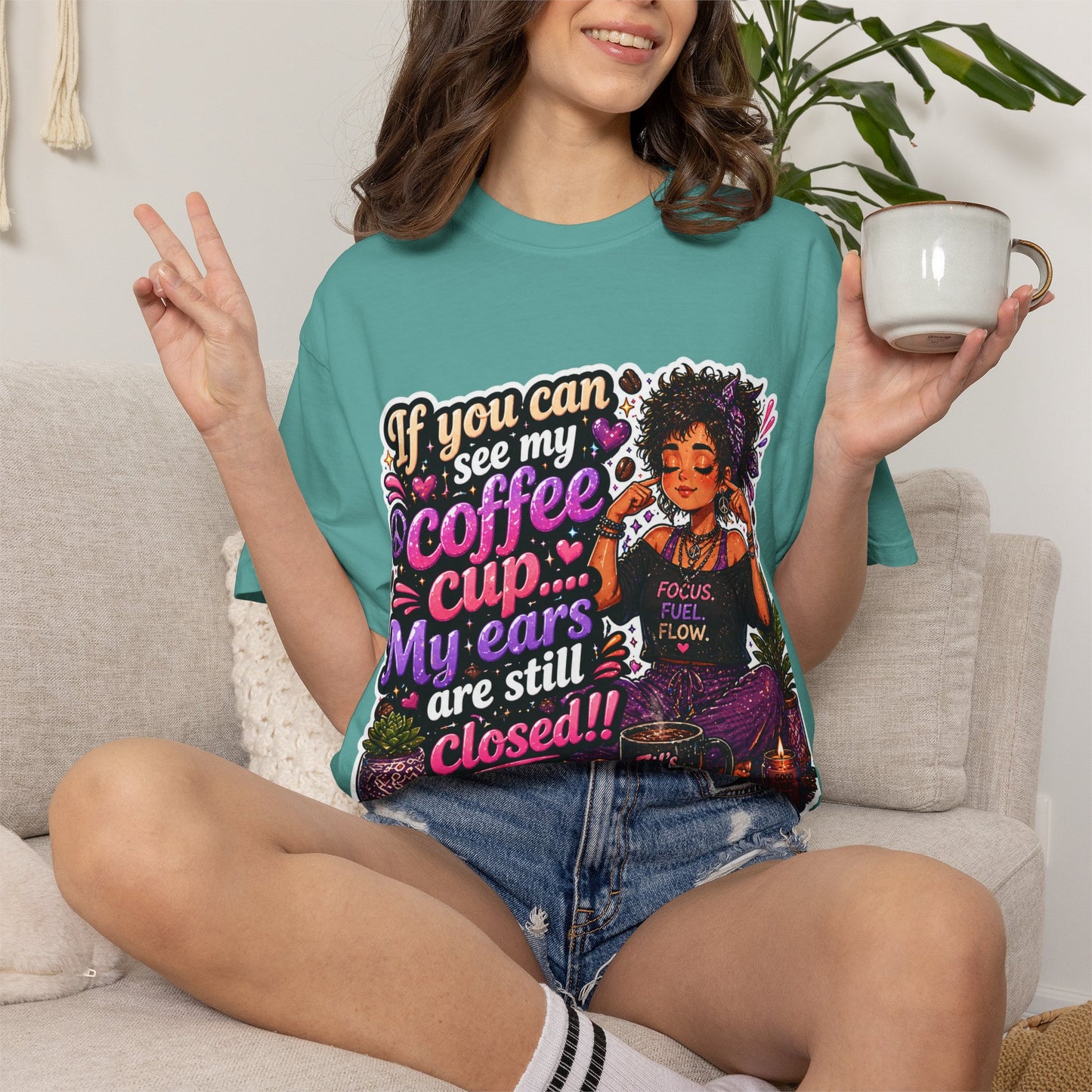Coffee First, Then Words Tee