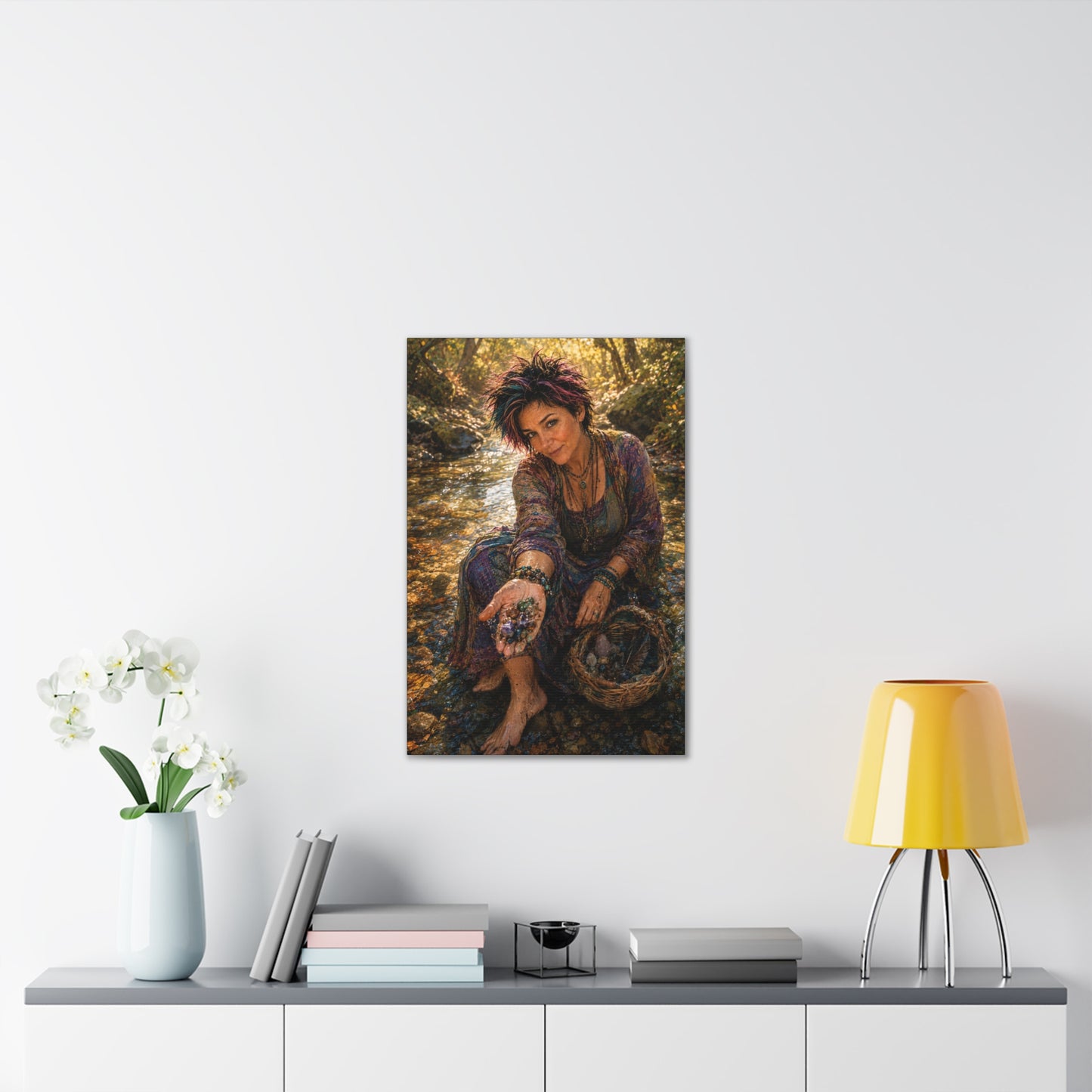 What the River Gives – Crystal Collector Nature Art Print