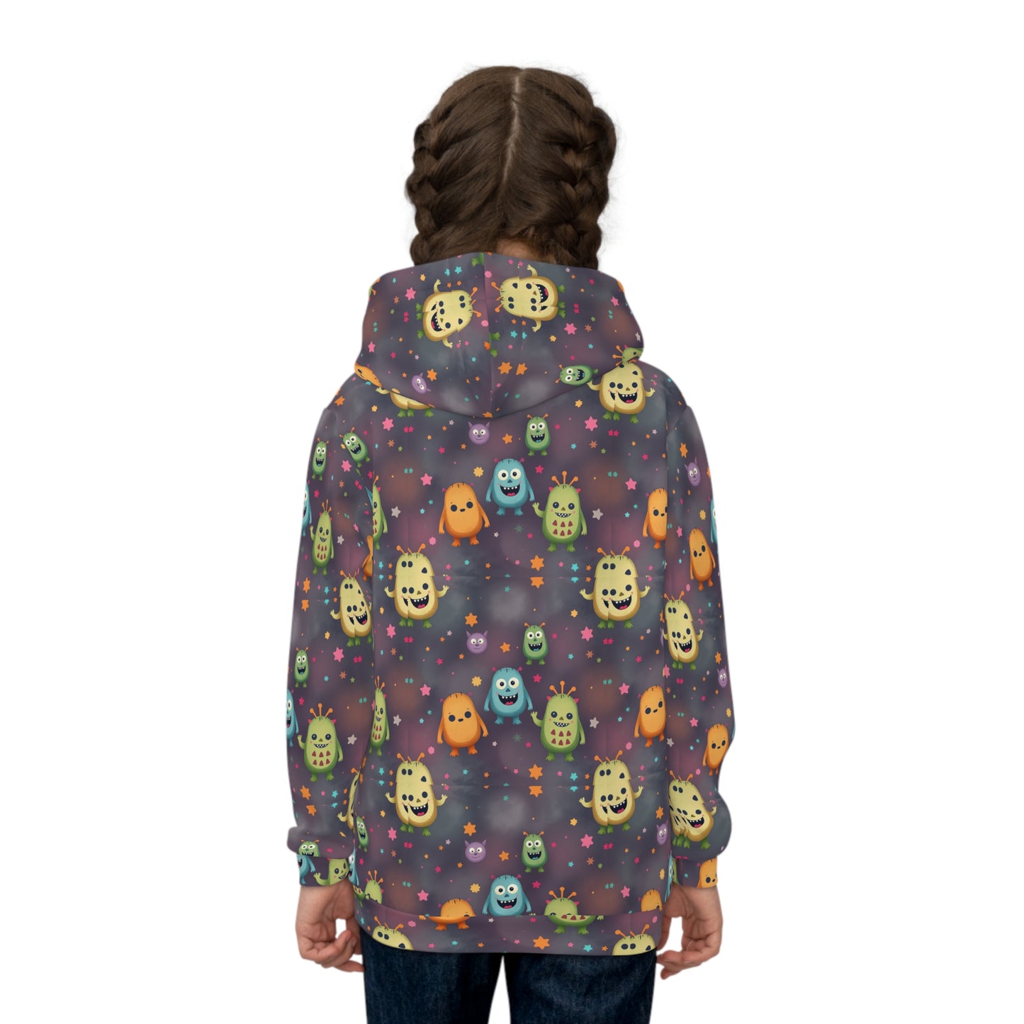 Starry Monster Mischief Youth Hoodie