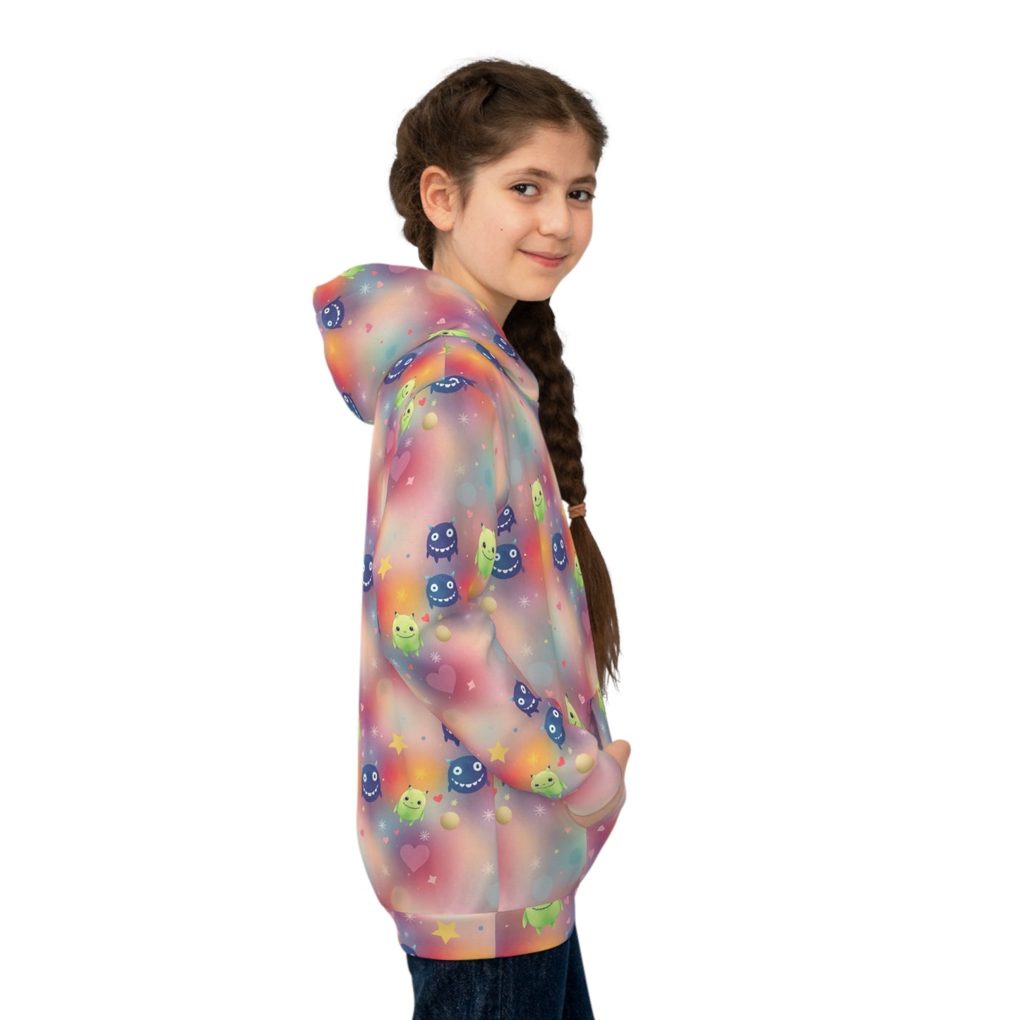 Heartburst Galaxy Buddies Youth Hoodie