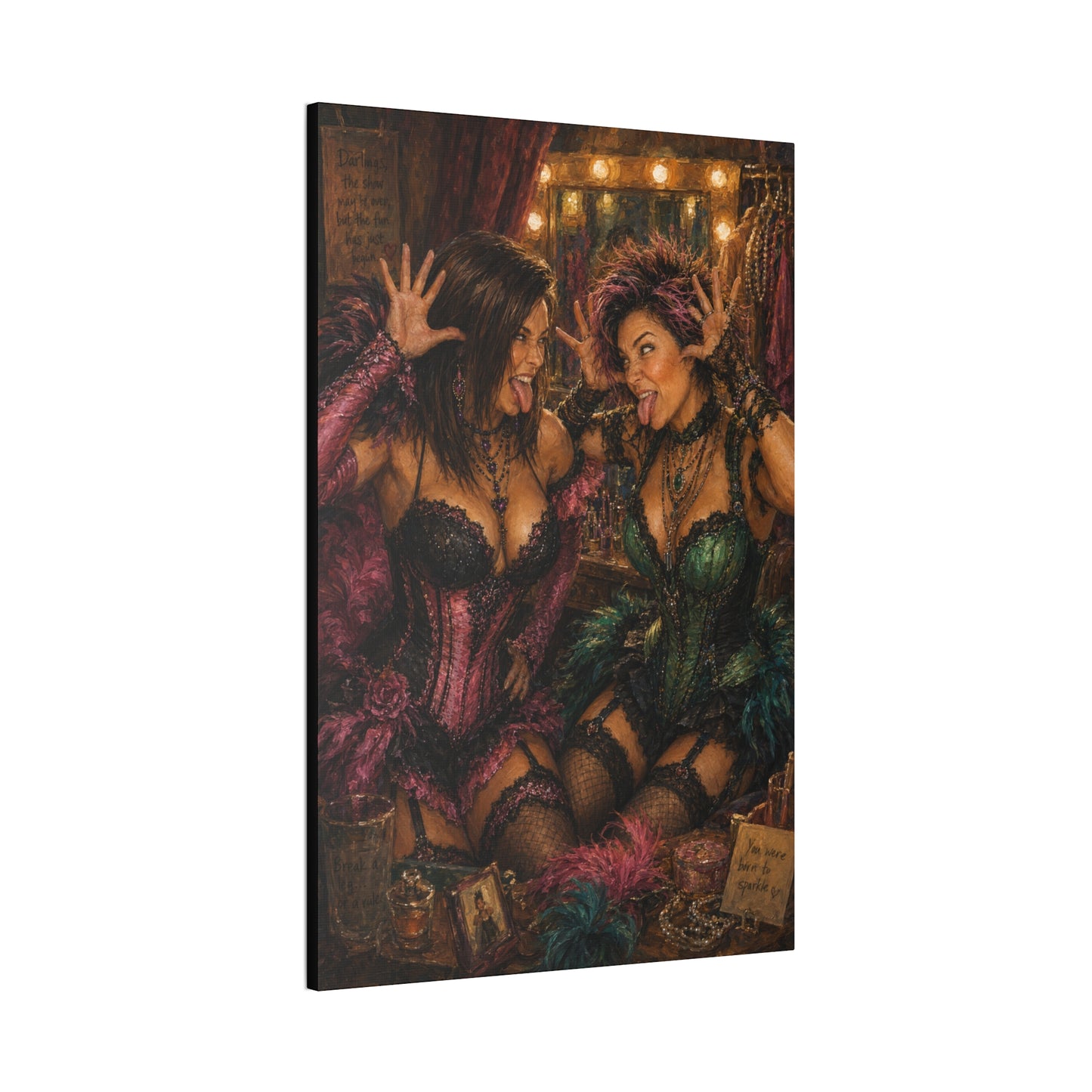 Partners in Mischief – Playful Burlesque Cabaret Art Print