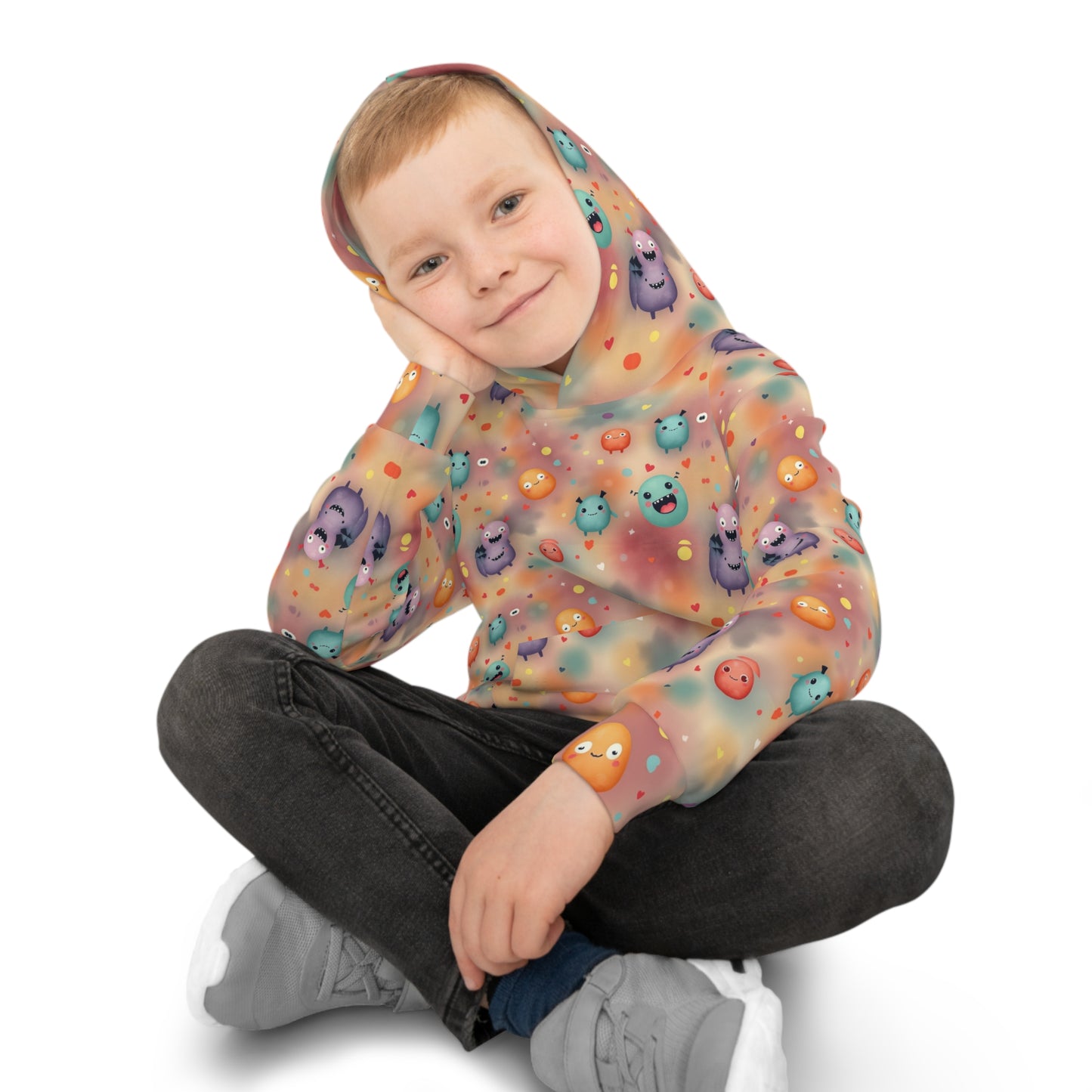 Confetti Critter Carnival Youth Hoodie