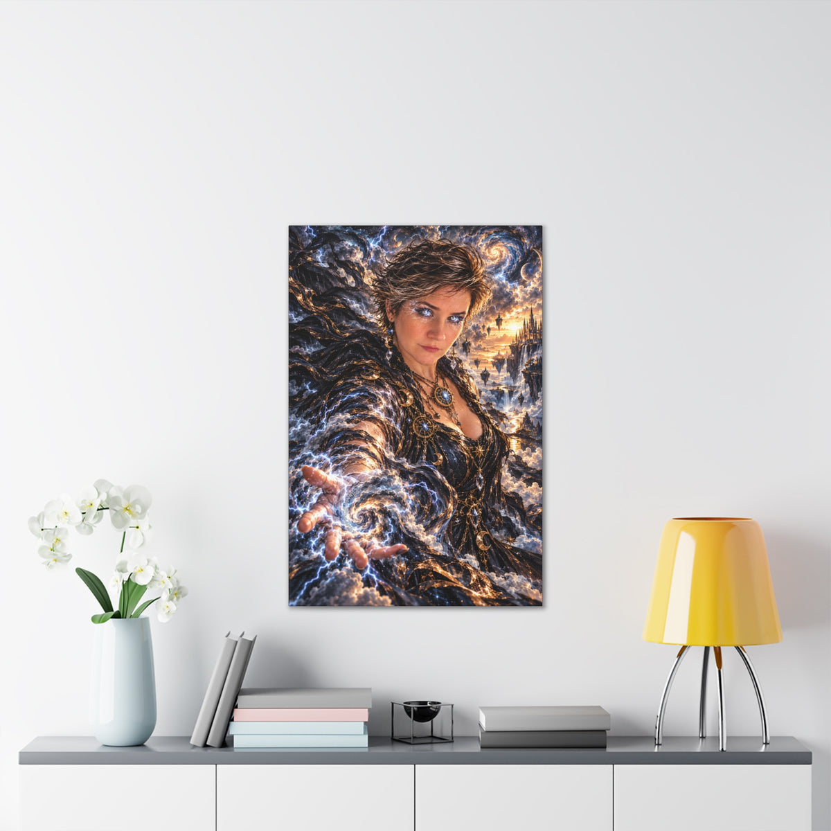 Become the Storm – Powerful Lightning Fantasy Art Print