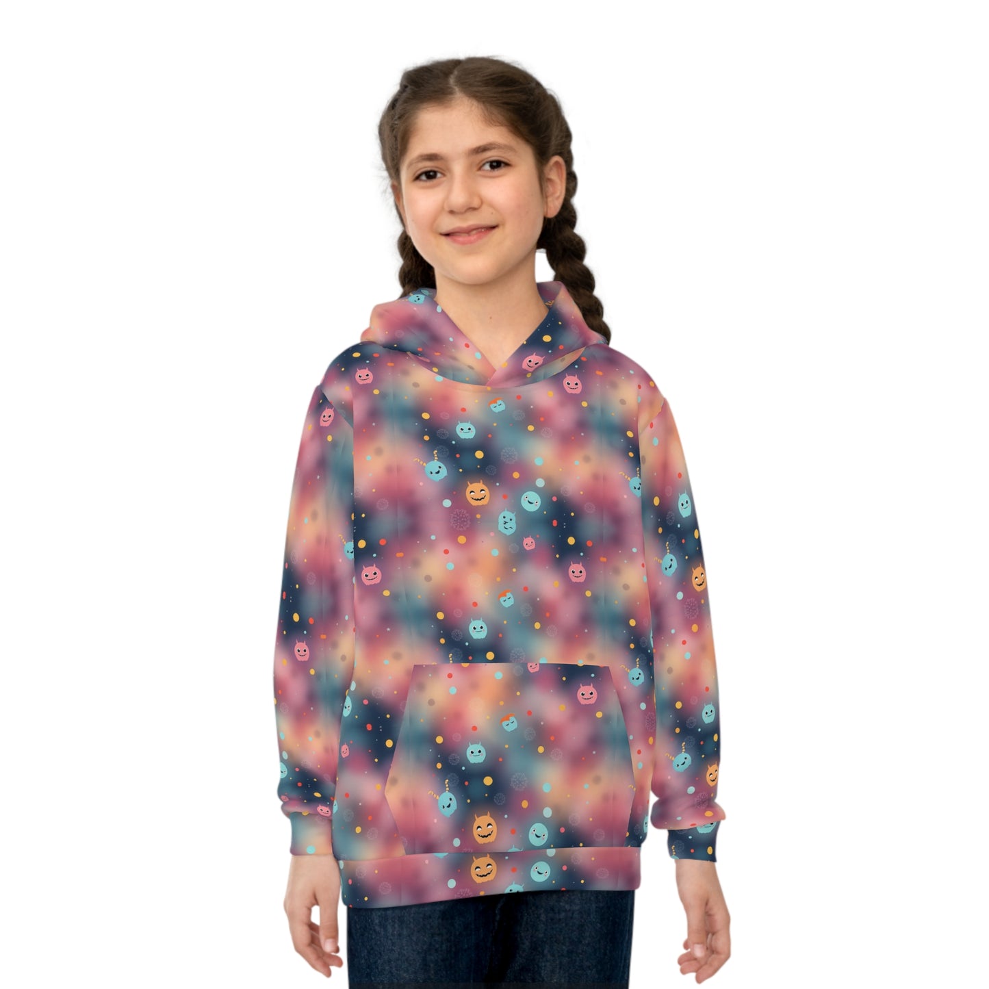Cosmic Monster Confetti Youth Hoodie