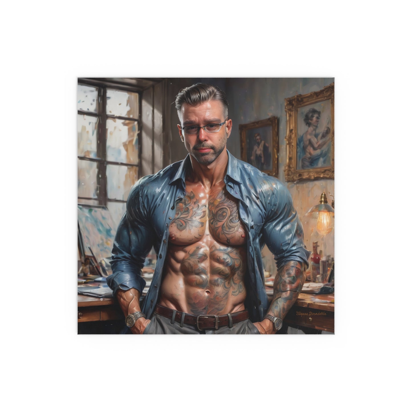 Indoor and Outdoor Silk Posters (Square 2)