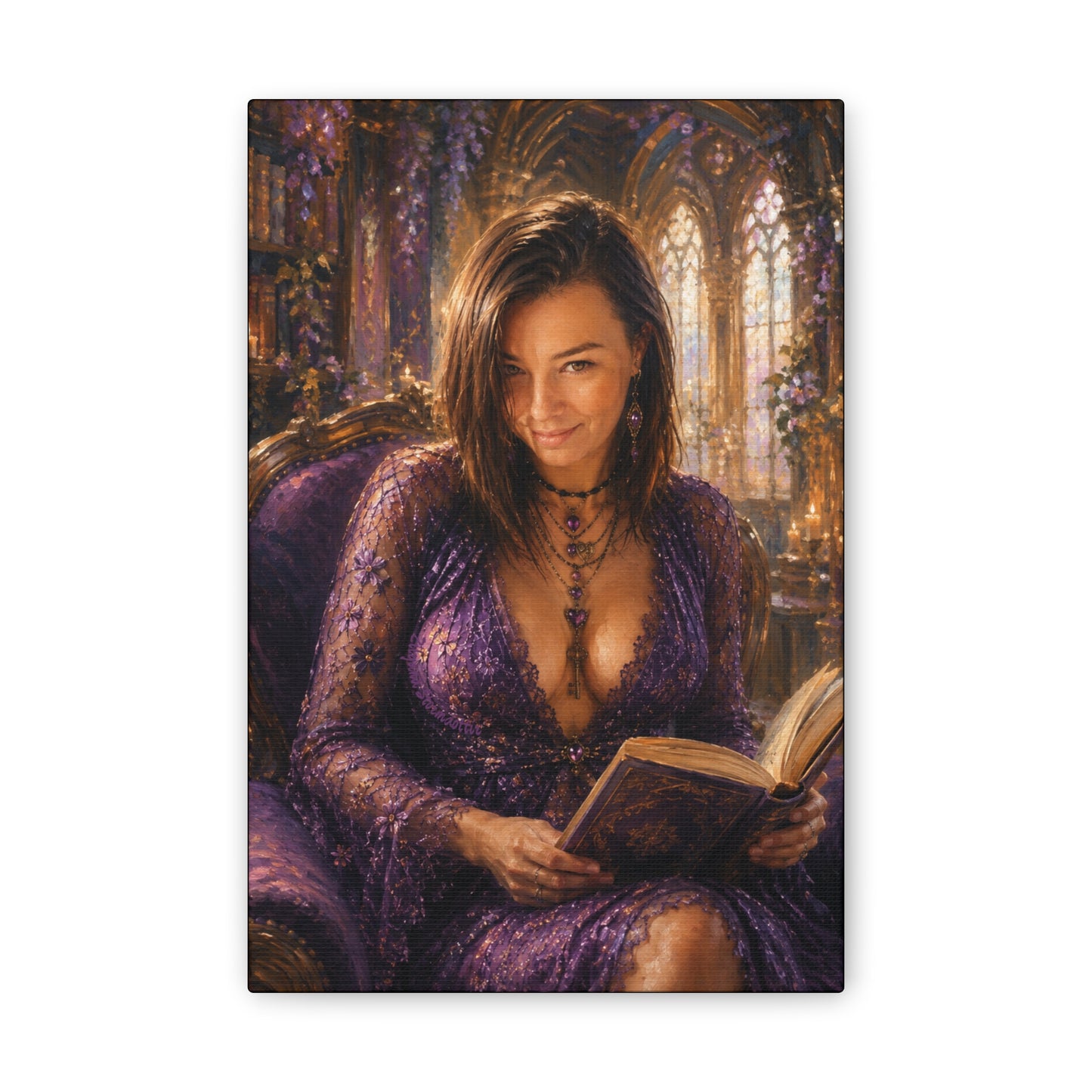 A Little Bedtime Magic – Dark Academia Book Lover Art Print