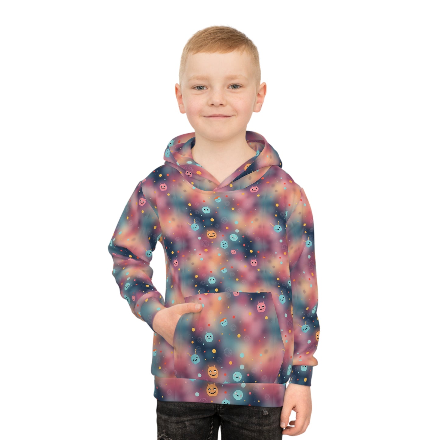 Cosmic Monster Confetti Youth Hoodie