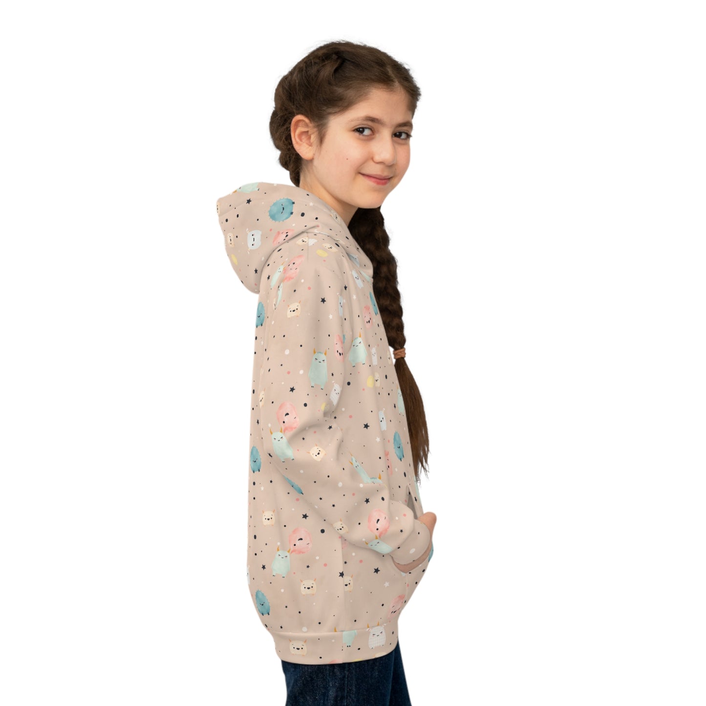 Peachy Pocket Pals Youth Hoodie