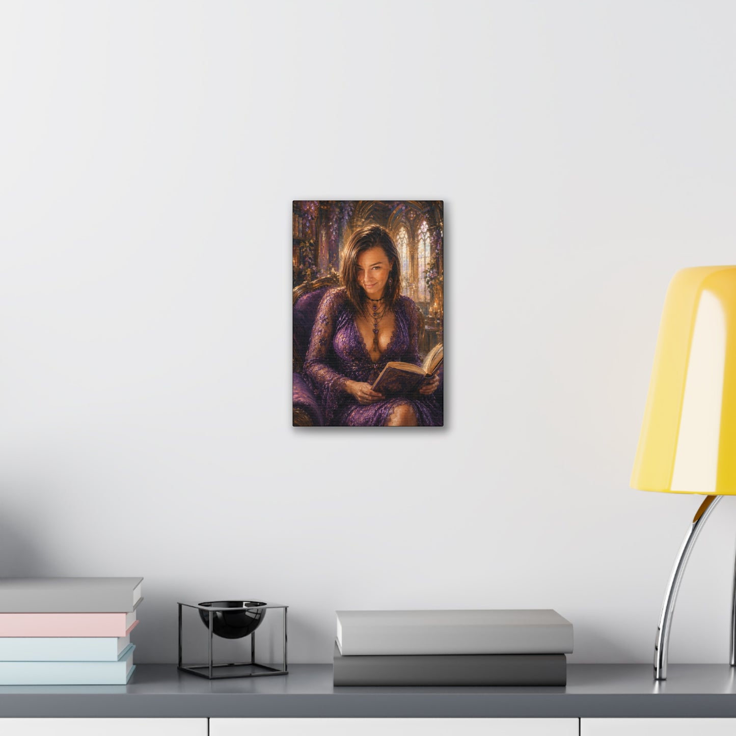 A Little Bedtime Magic – Dark Academia Book Lover Art Print