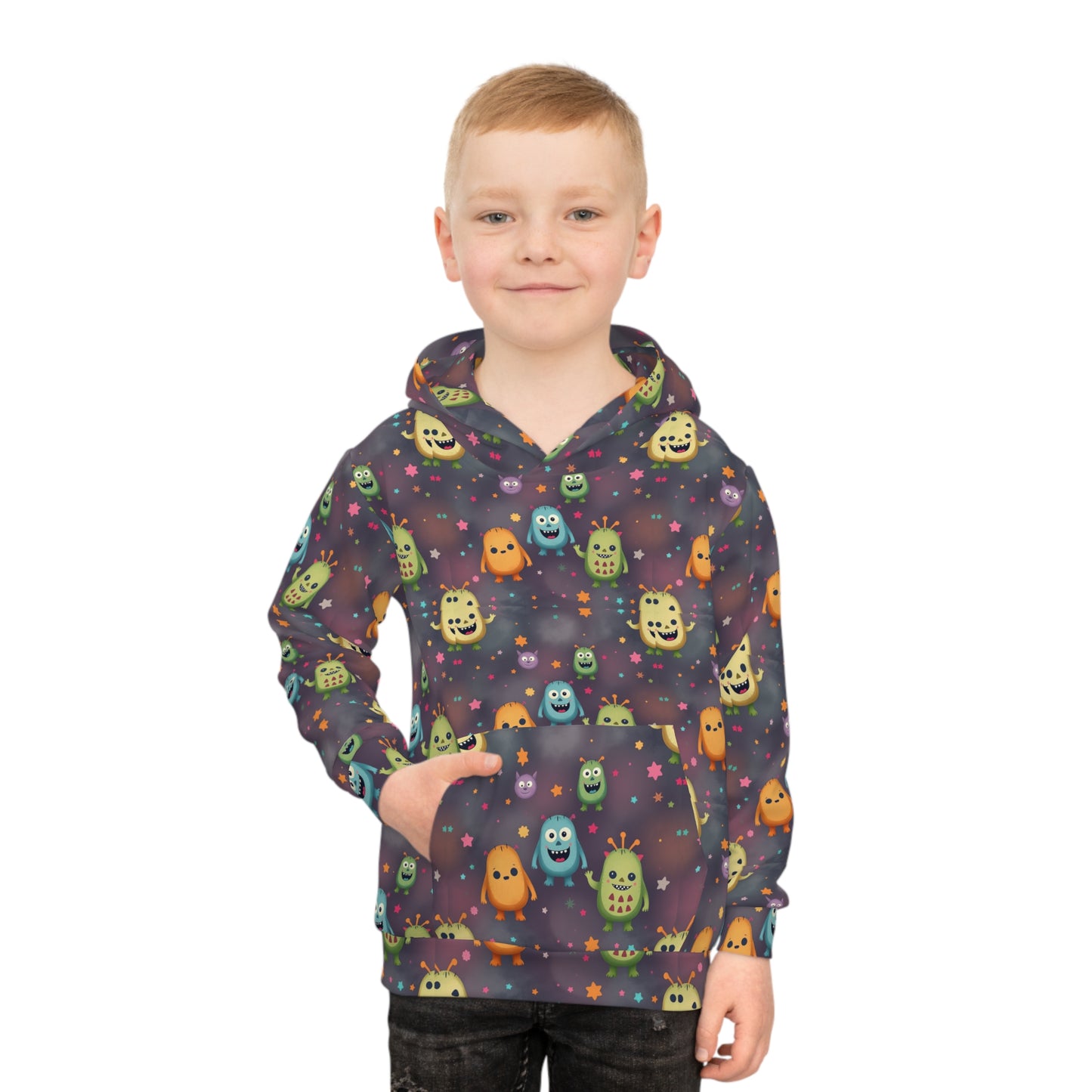 Starry Monster Mischief Youth Hoodie