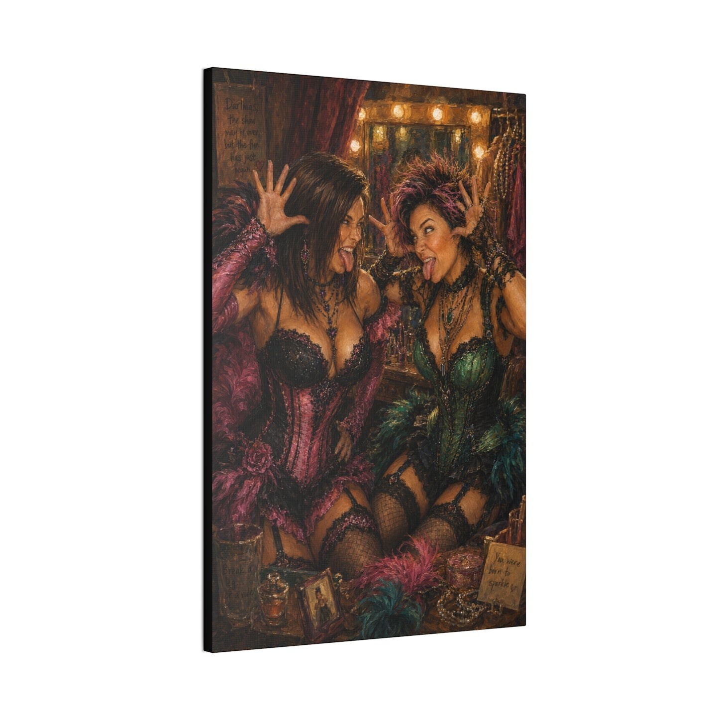 Partners in Mischief – Playful Burlesque Cabaret Art Print