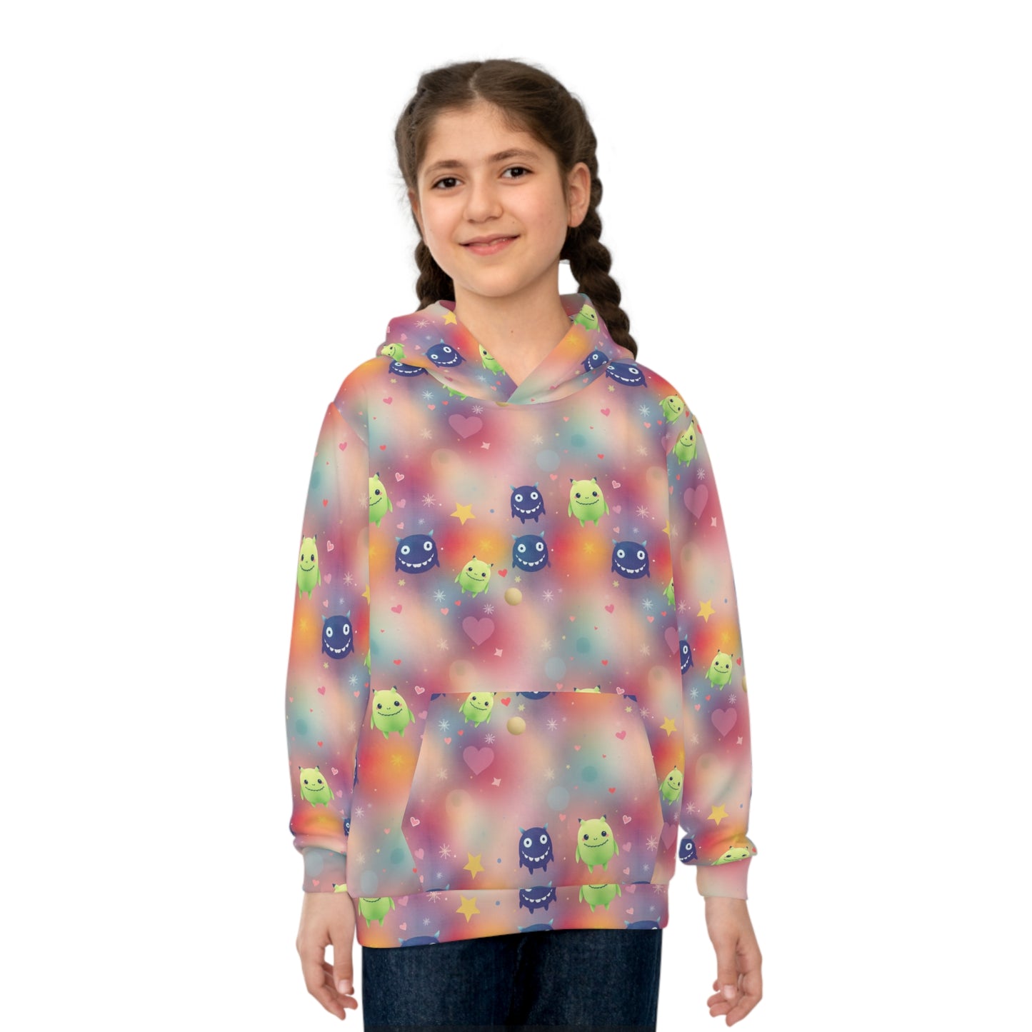 Heartburst Galaxy Buddies Youth Hoodie