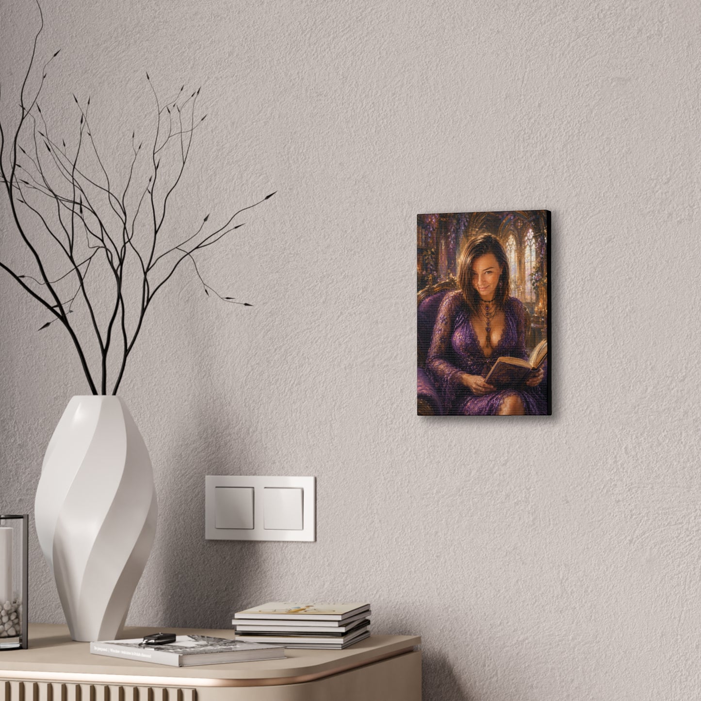 A Little Bedtime Magic – Dark Academia Book Lover Art Print