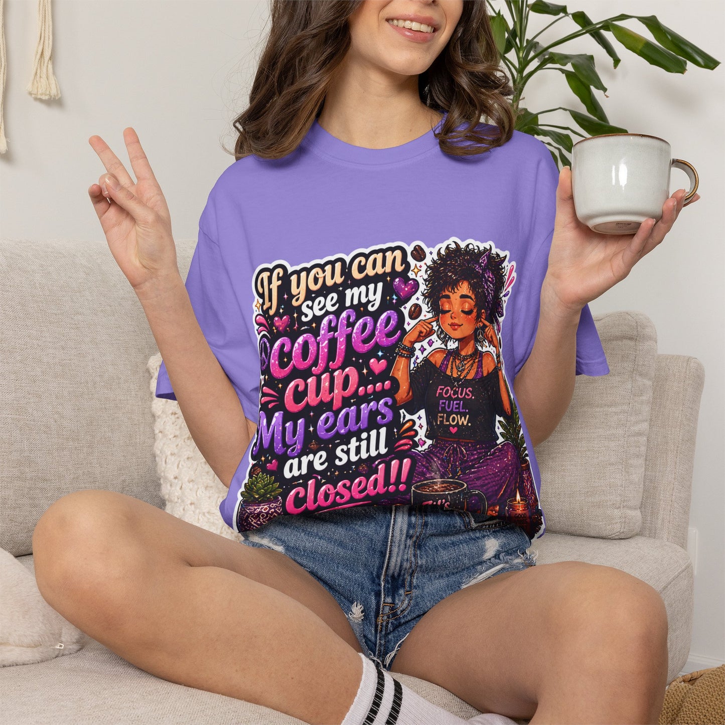 Coffee First, Then Words Tee