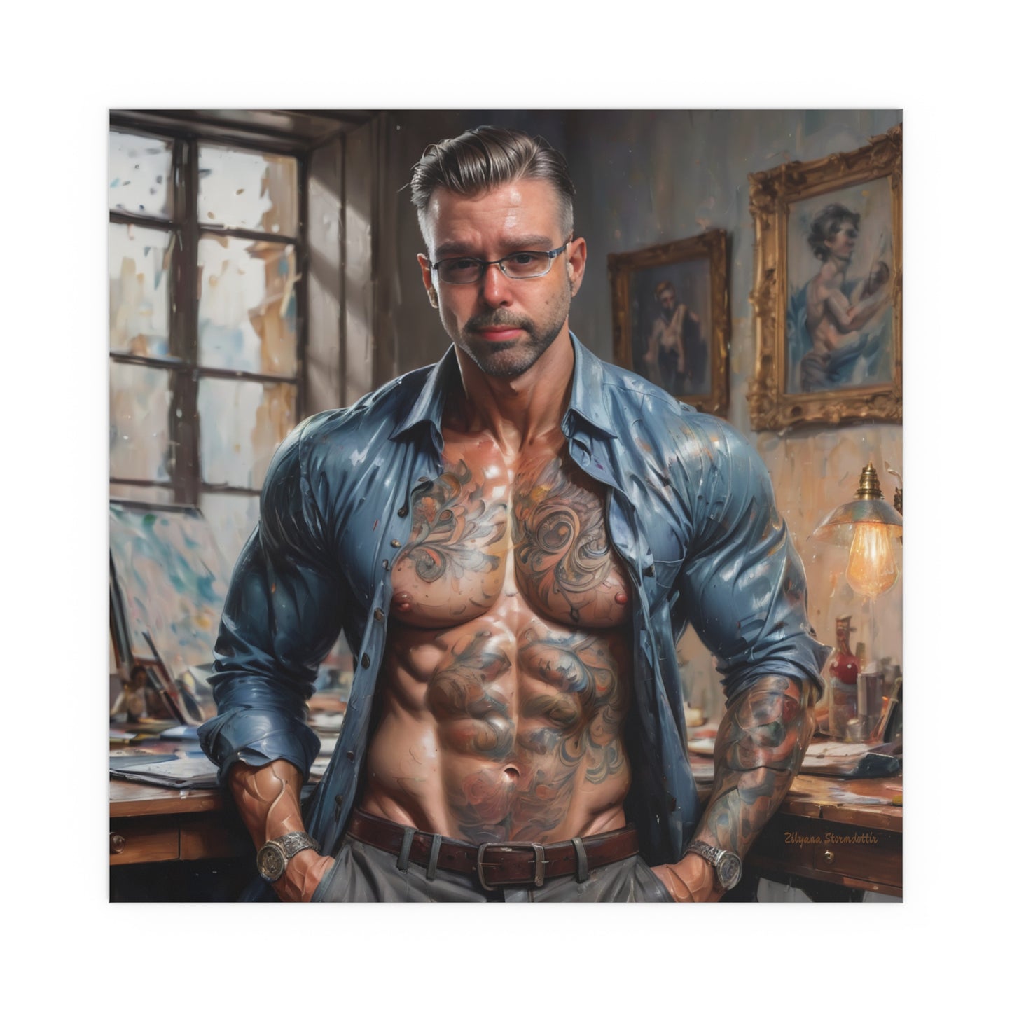 Indoor and Outdoor Silk Posters (Square 2)