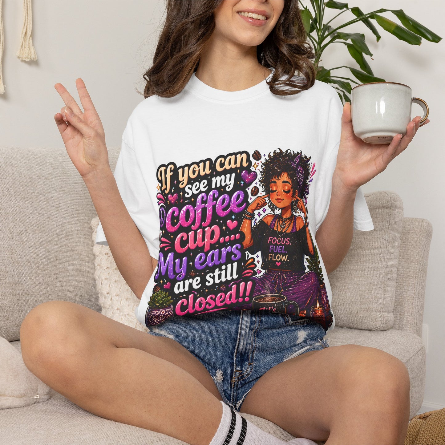 Coffee First, Then Words Tee