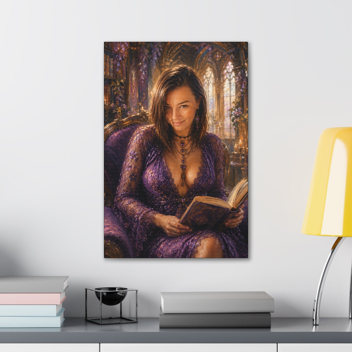 A Little Bedtime Magic – Dark Academia Book Lover Art Print