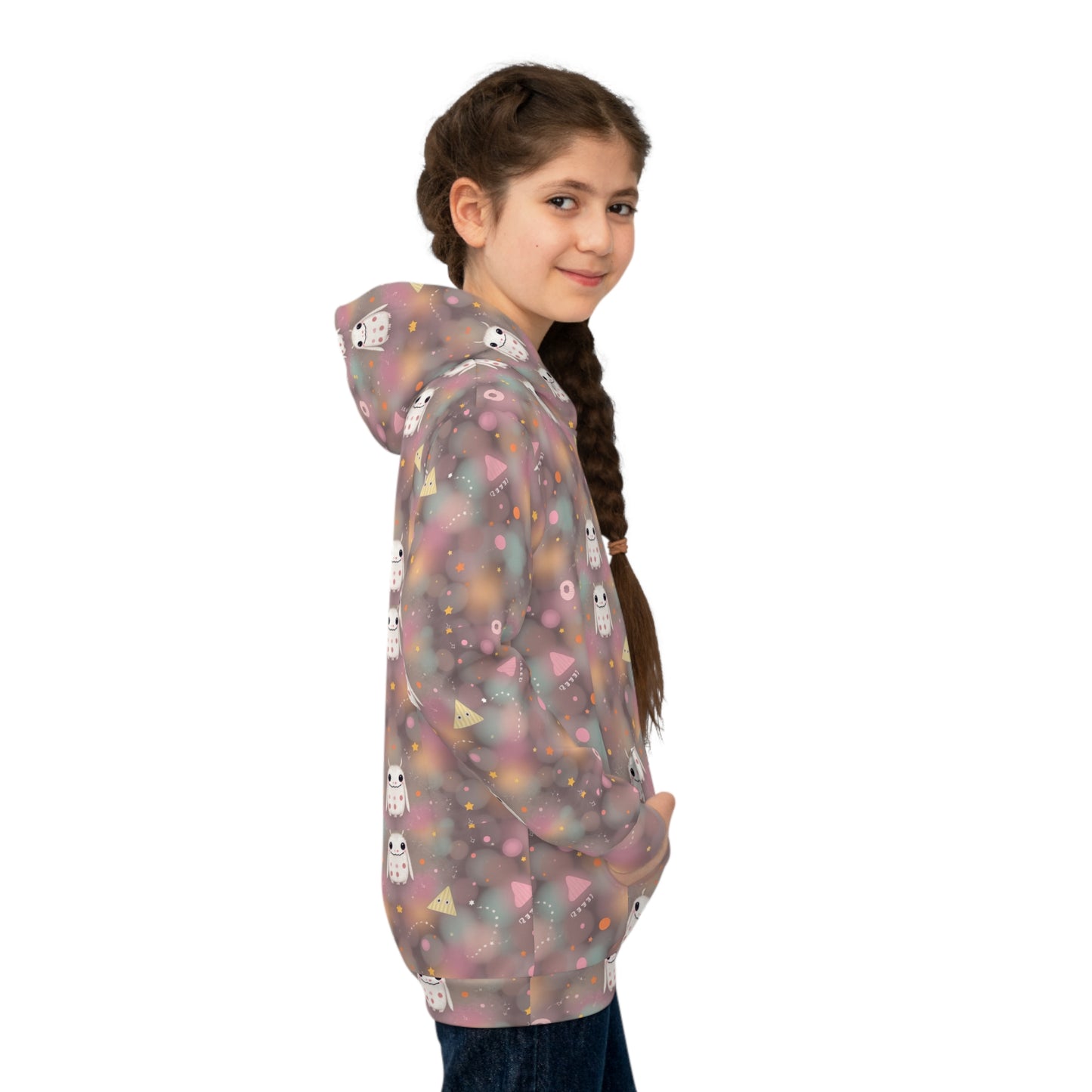 Marshmallow Moonbeam Monsters Youth Hoodie