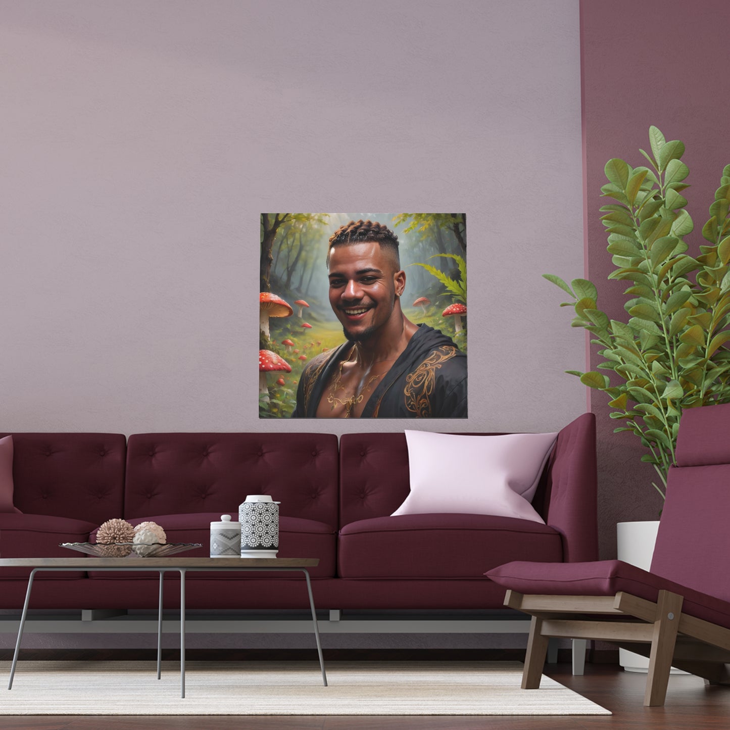 Indoor and Outdoor Silk Posters (Square 46)