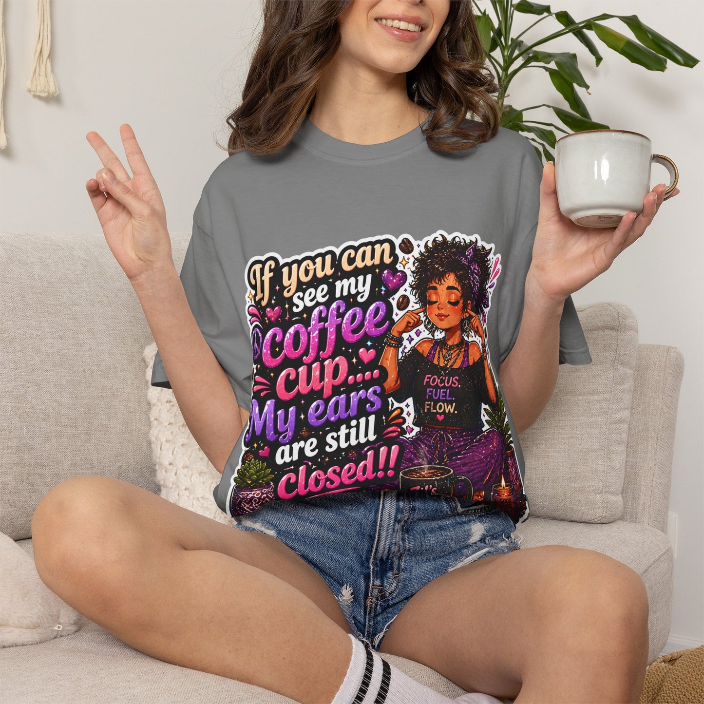 Coffee First, Then Words Tee