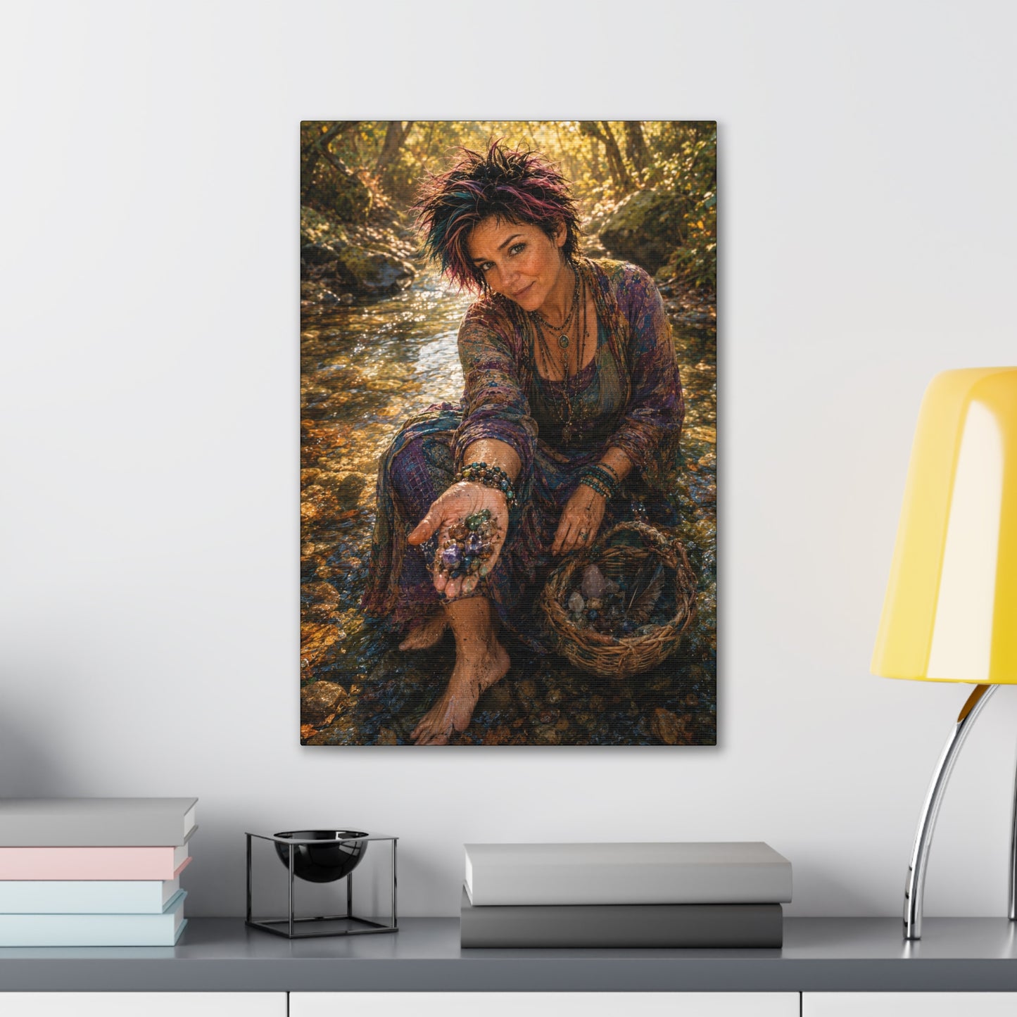 What the River Gives – Crystal Collector Nature Art Print