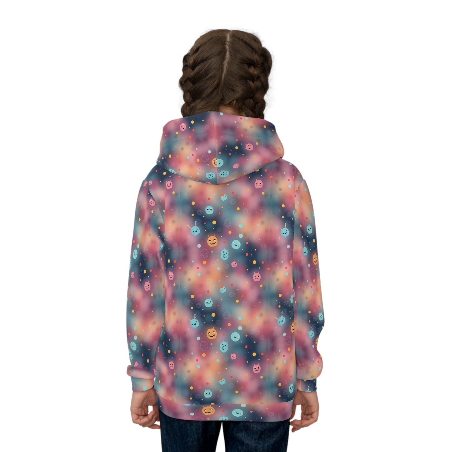 Cosmic Monster Confetti Youth Hoodie