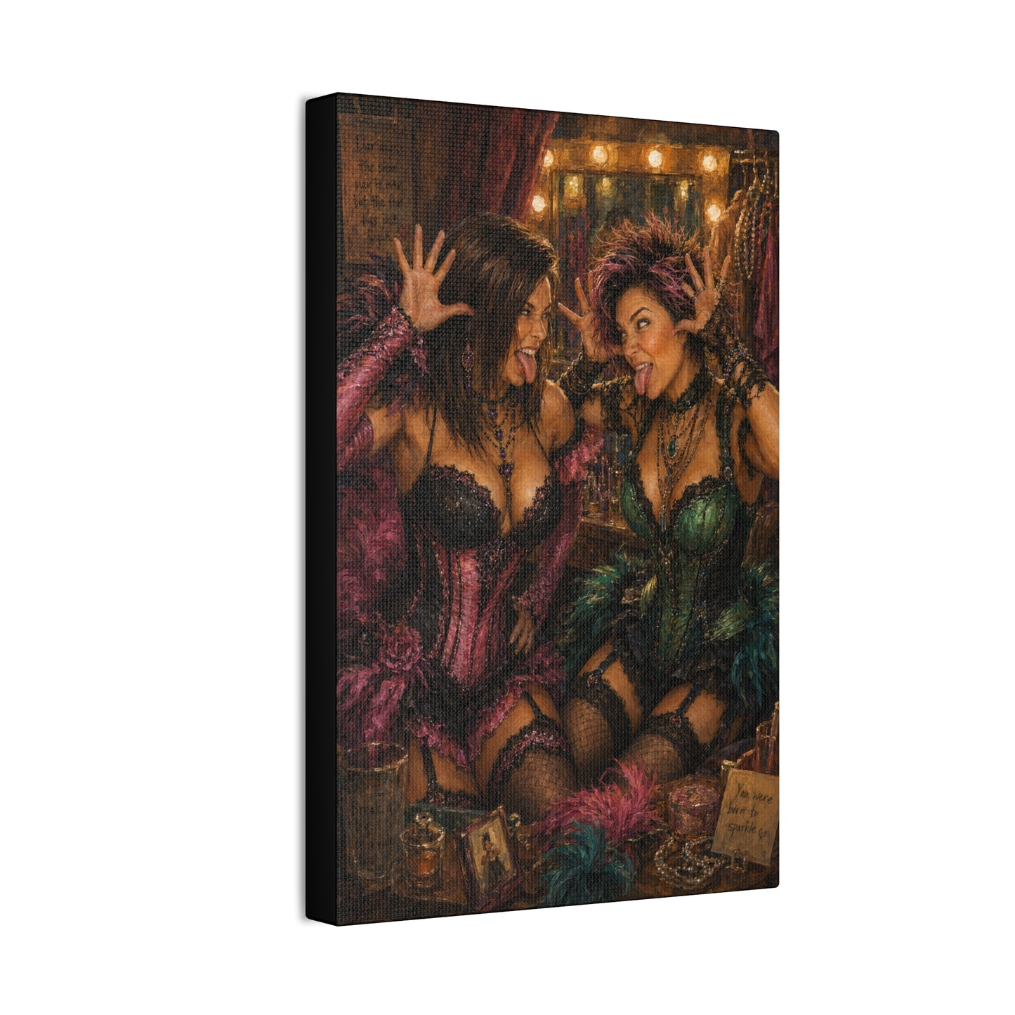 Partners in Mischief – Playful Burlesque Cabaret Art Print