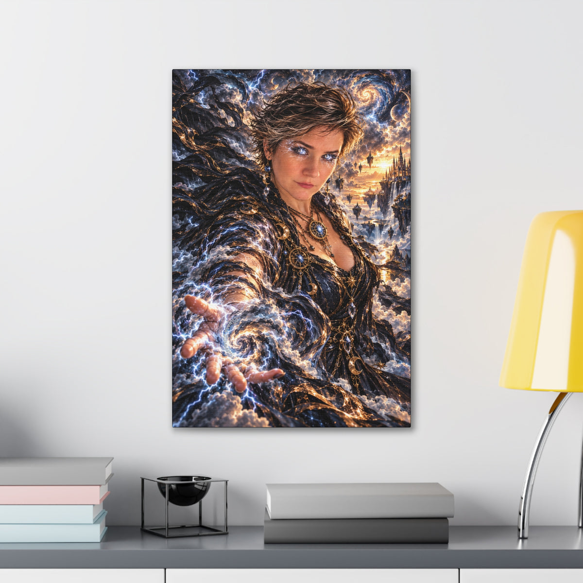 Become the Storm – Powerful Lightning Fantasy Art Print