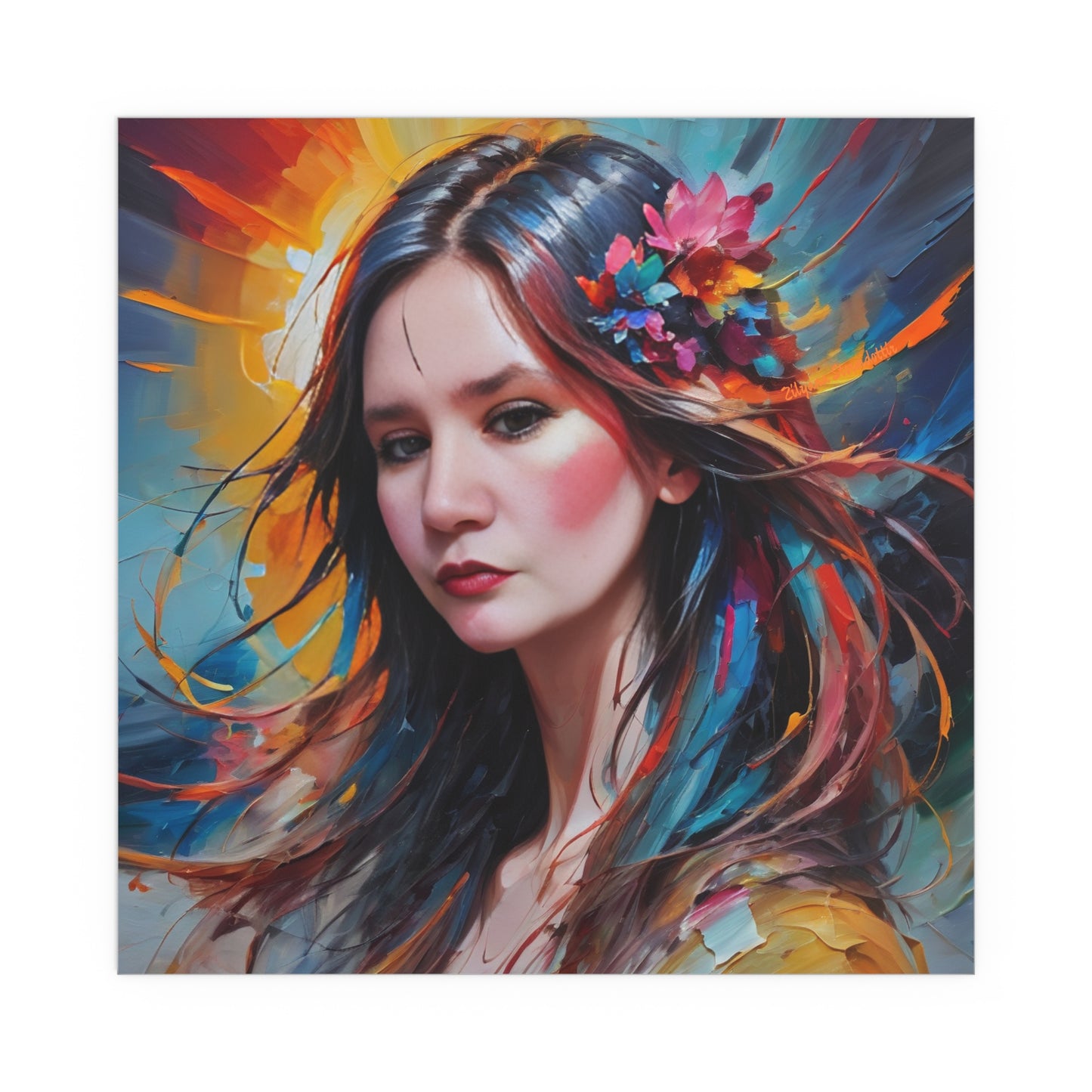 Indoor and Outdoor Silk Posters (Square 47)