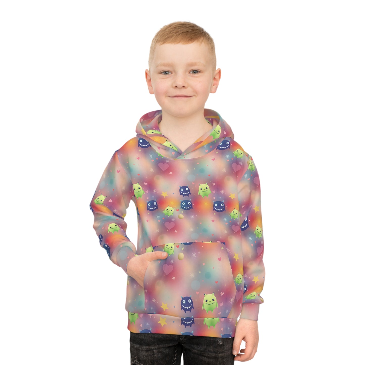 Heartburst Galaxy Buddies Youth Hoodie
