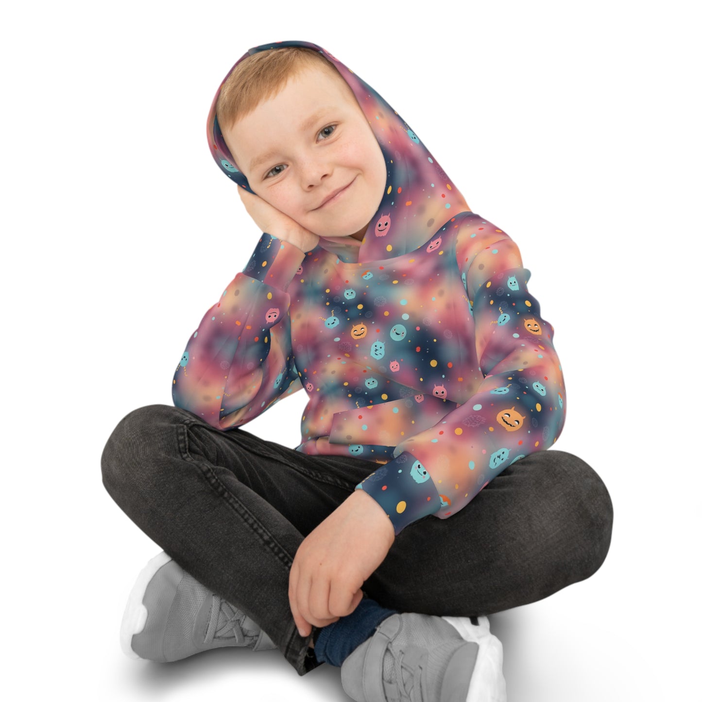Cosmic Monster Confetti Youth Hoodie