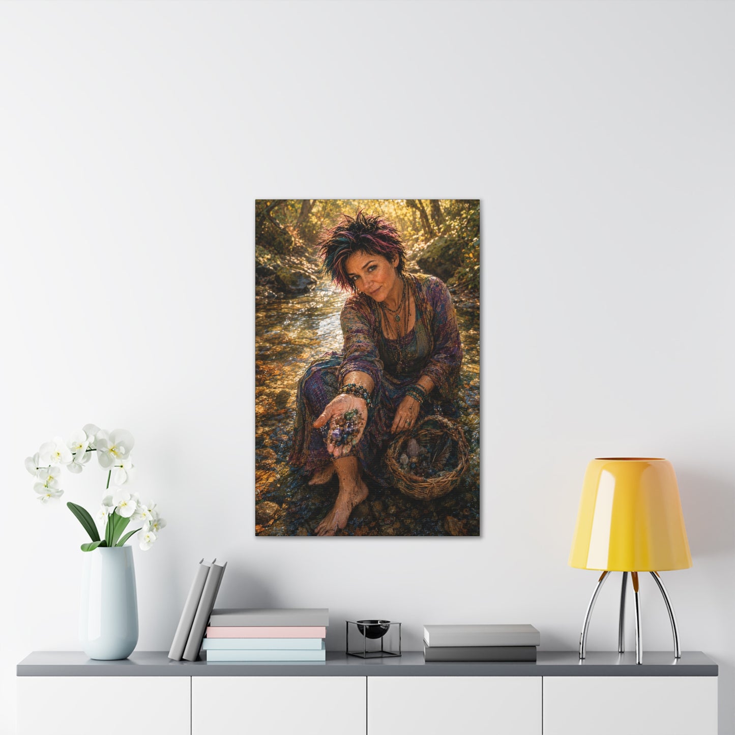 What the River Gives – Crystal Collector Nature Art Print