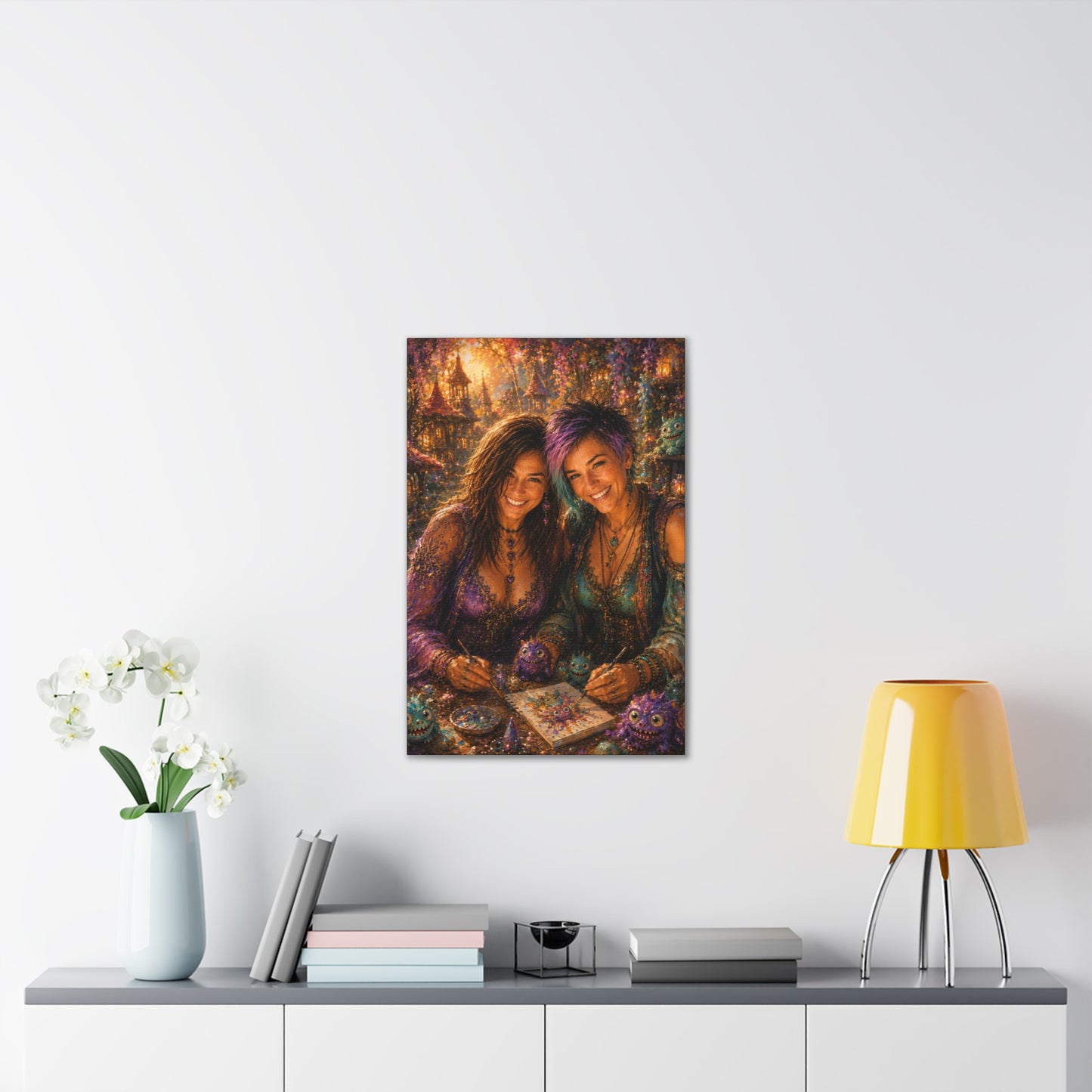 Mischief Makers – Whimsical Best Friends Fantasy Art Print