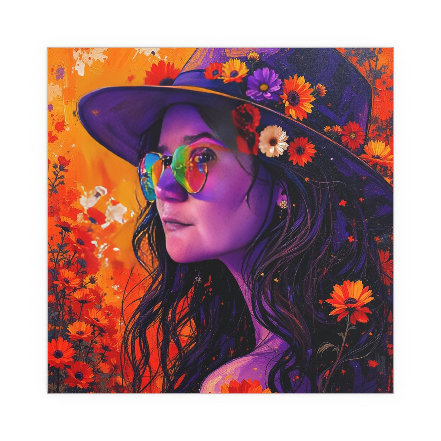 Indoor and Outdoor Silk Posters (Square 36)