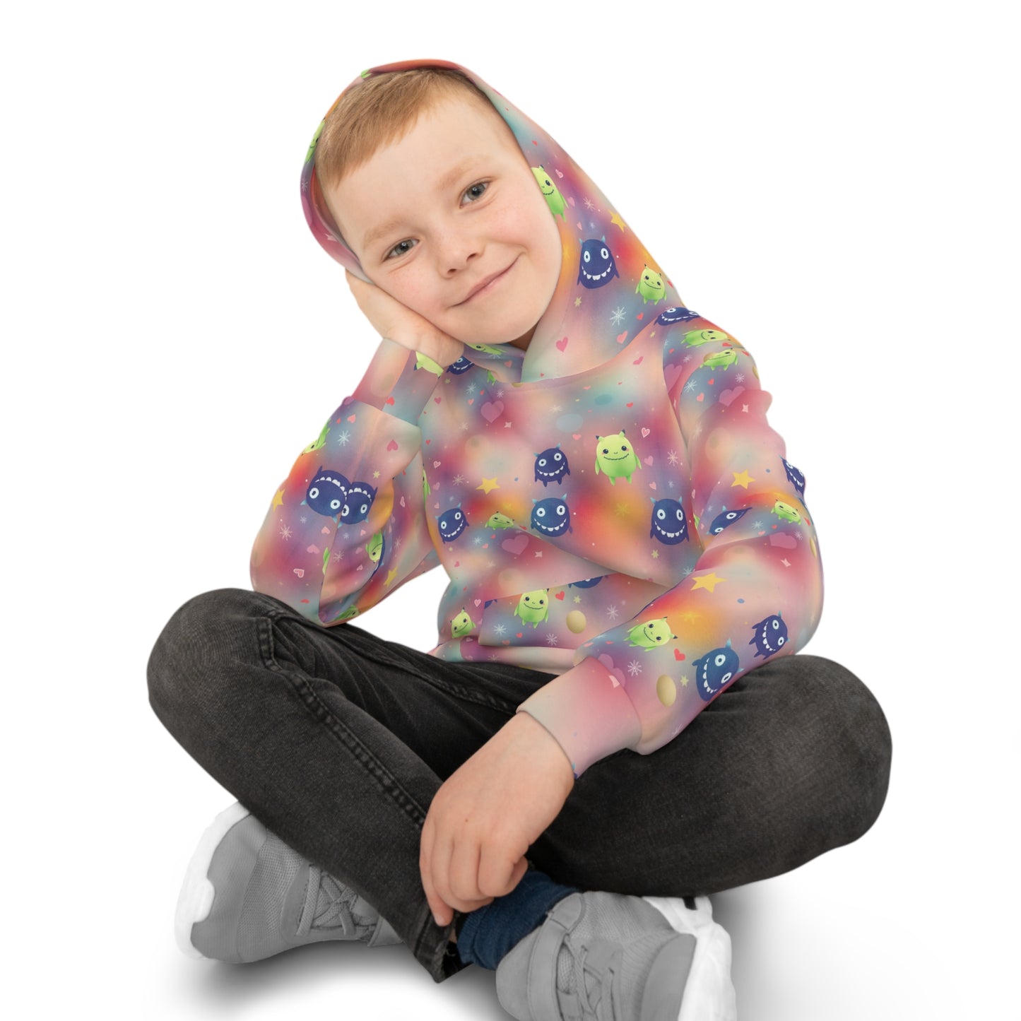 Heartburst Galaxy Buddies Youth Hoodie