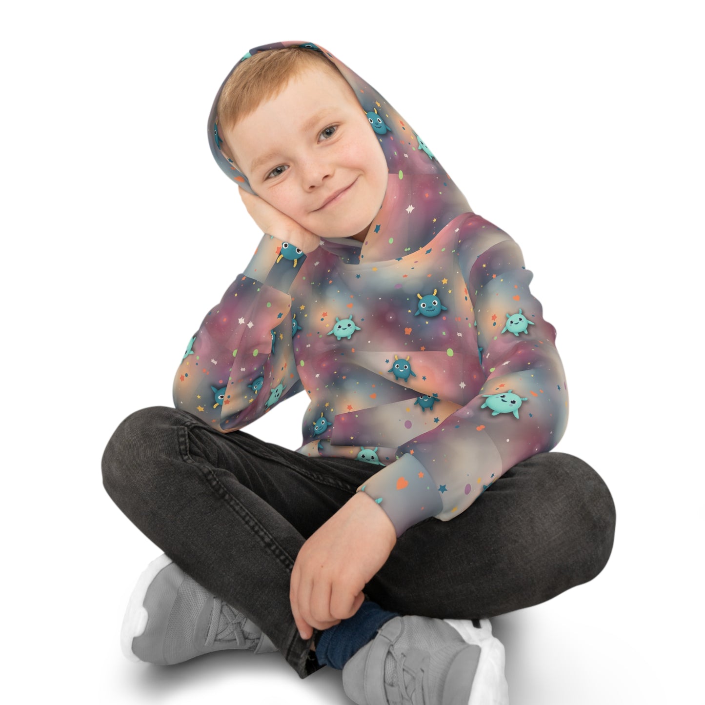 Cosmic Critter Cloud Youth Hoodie