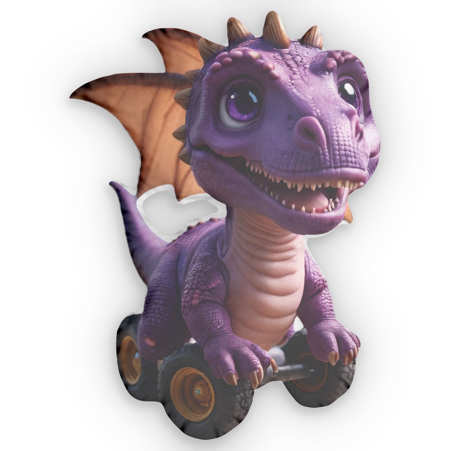 Dino Truck Pillow