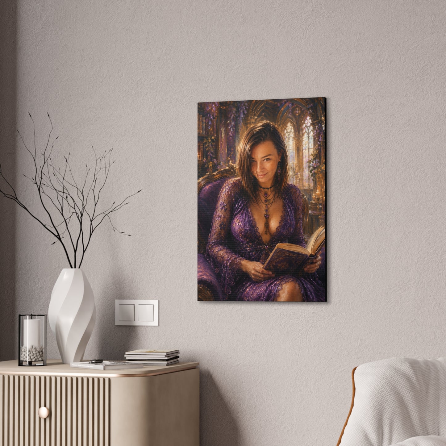 A Little Bedtime Magic – Dark Academia Book Lover Art Print
