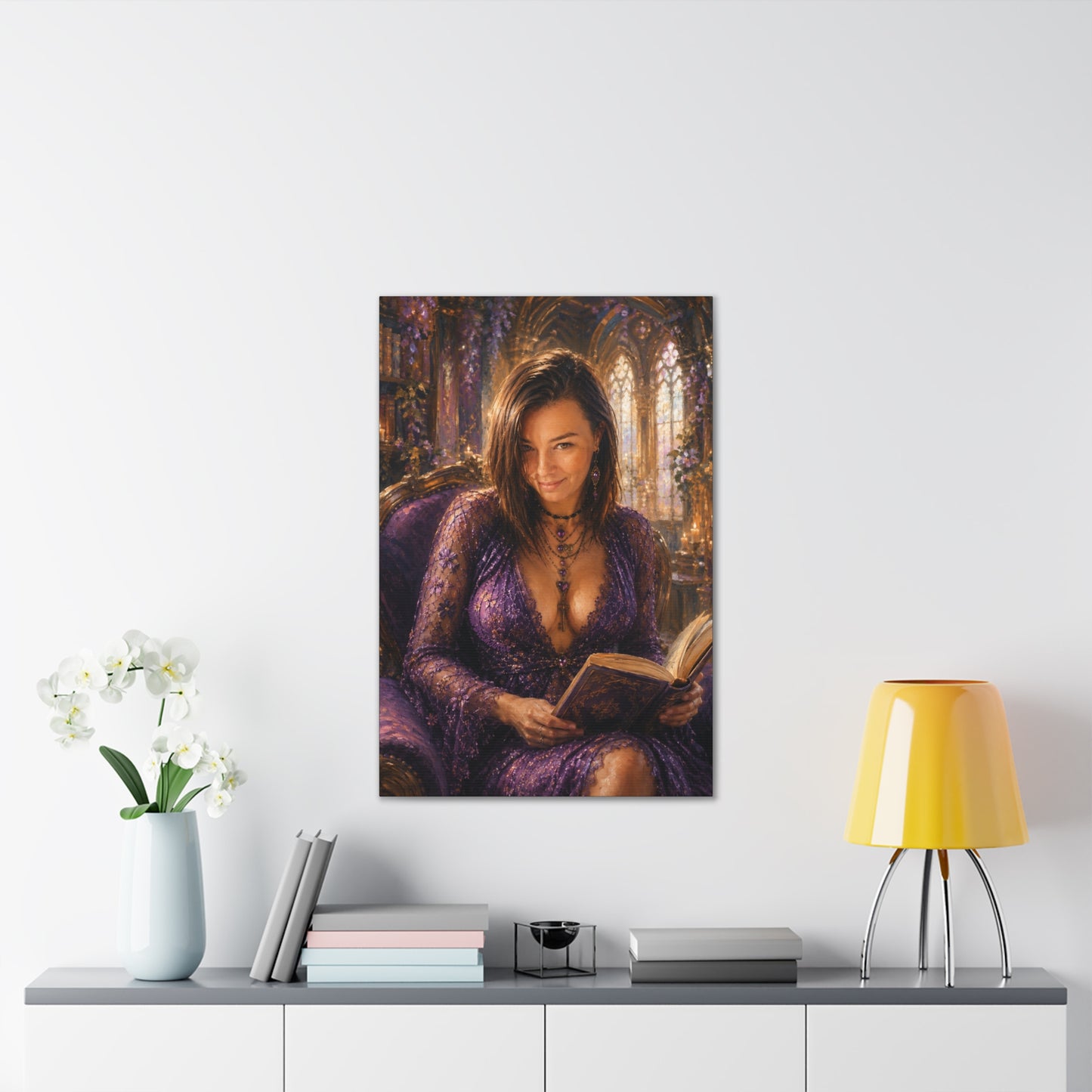 A Little Bedtime Magic – Dark Academia Book Lover Art Print