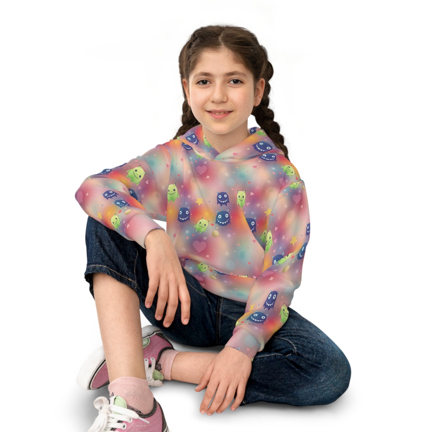 Heartburst Galaxy Buddies Youth Hoodie