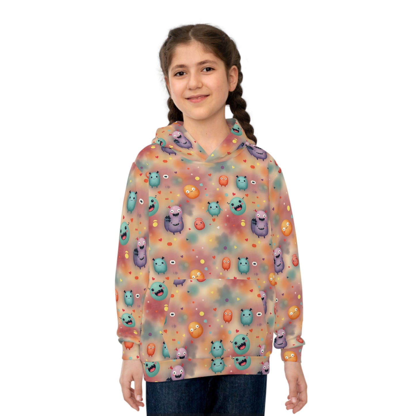 Confetti Critter Carnival Youth Hoodie