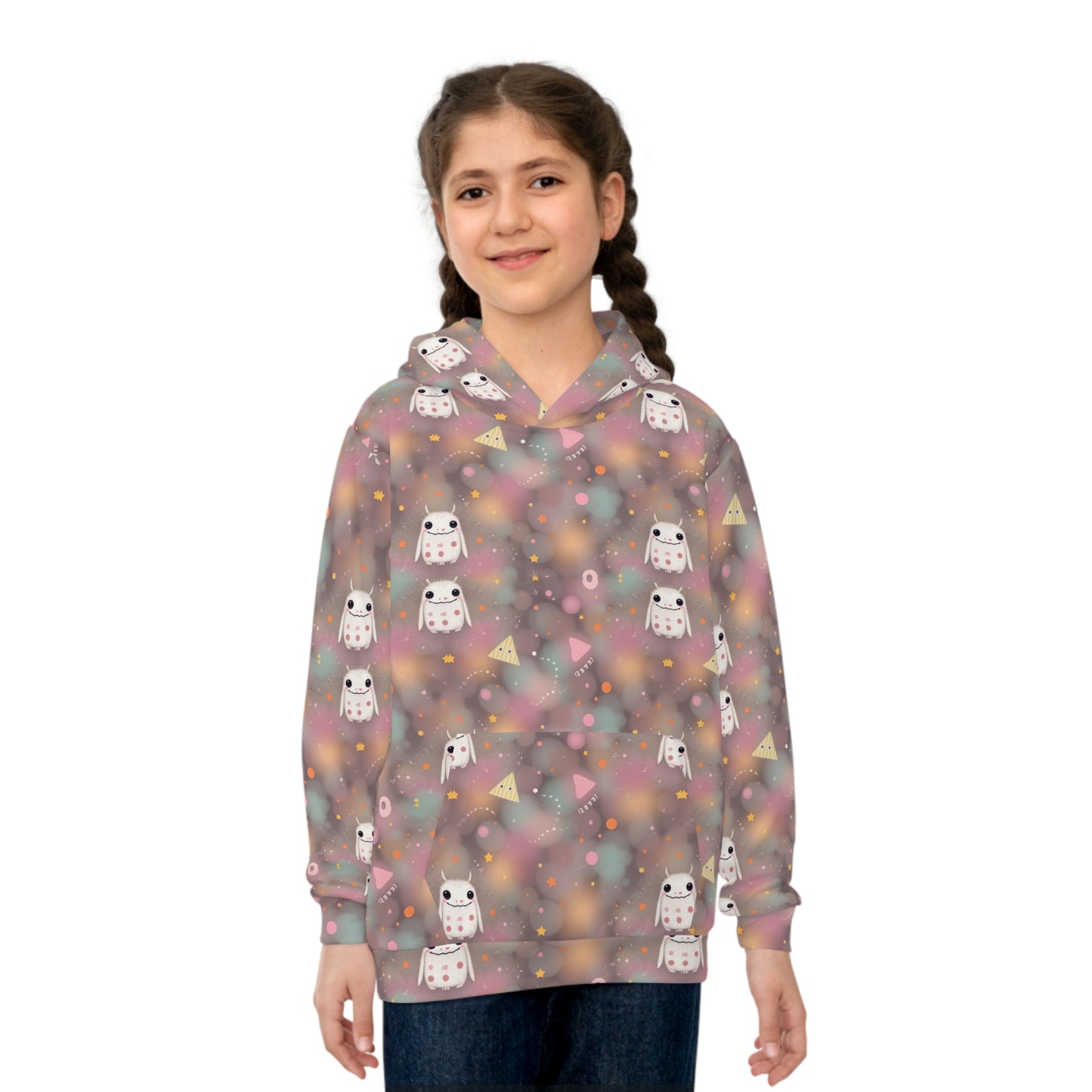 Marshmallow Moonbeam Monsters Youth Hoodie