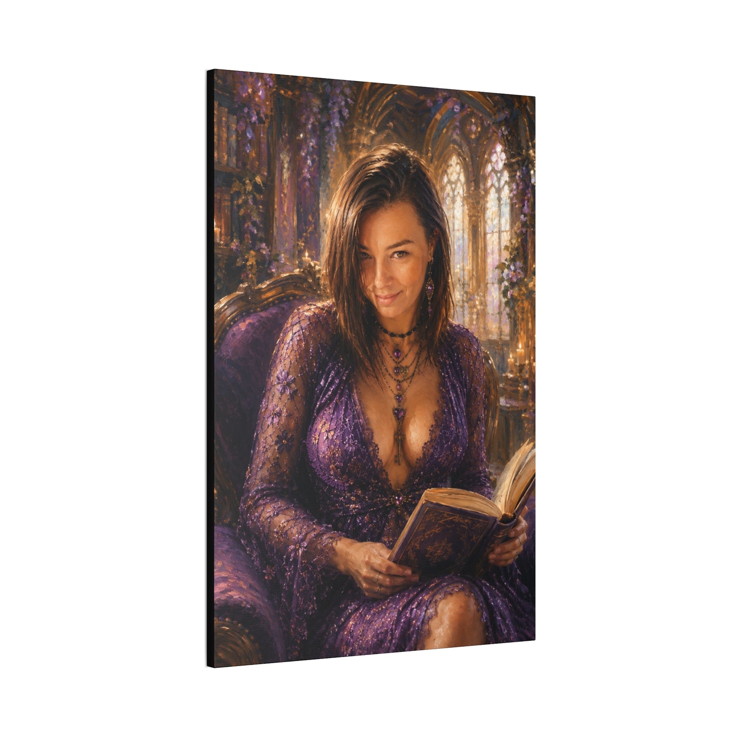 A Little Bedtime Magic – Dark Academia Book Lover Art Print