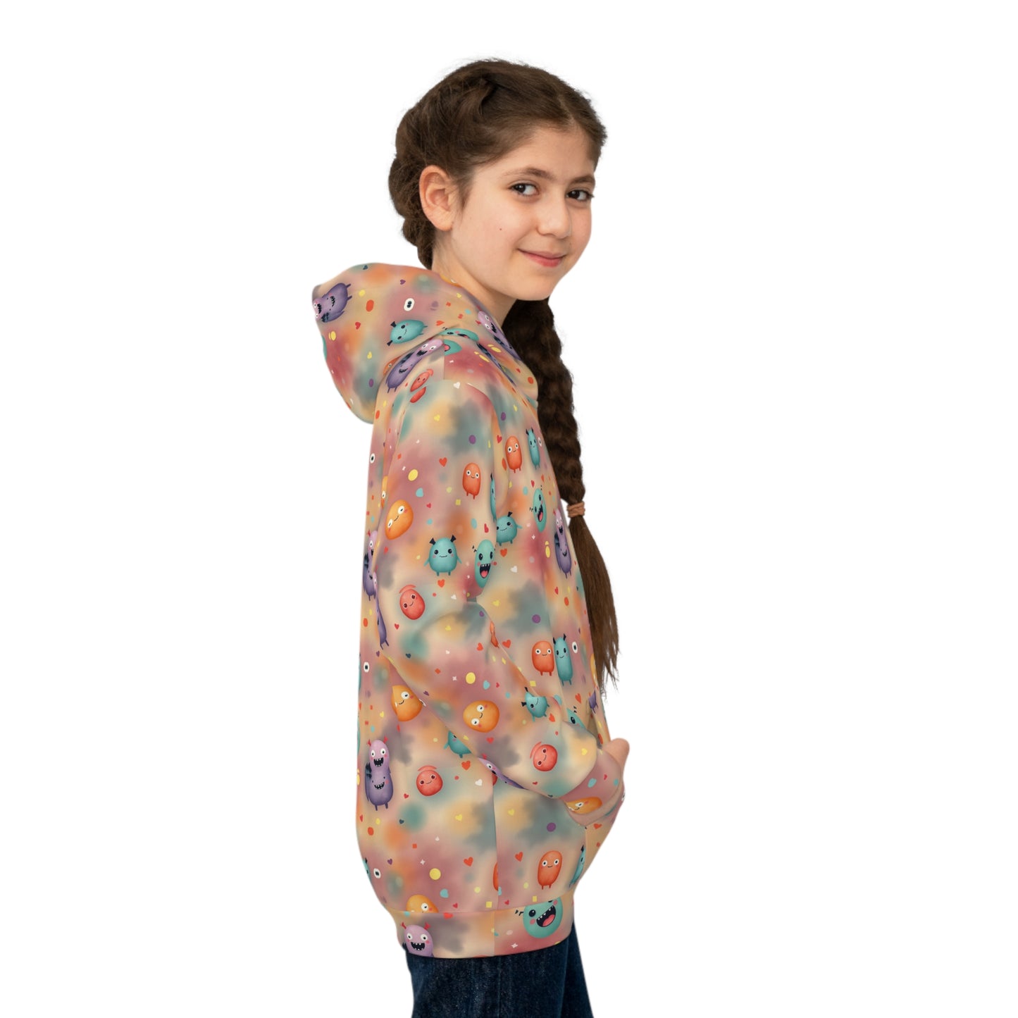 Confetti Critter Carnival Youth Hoodie