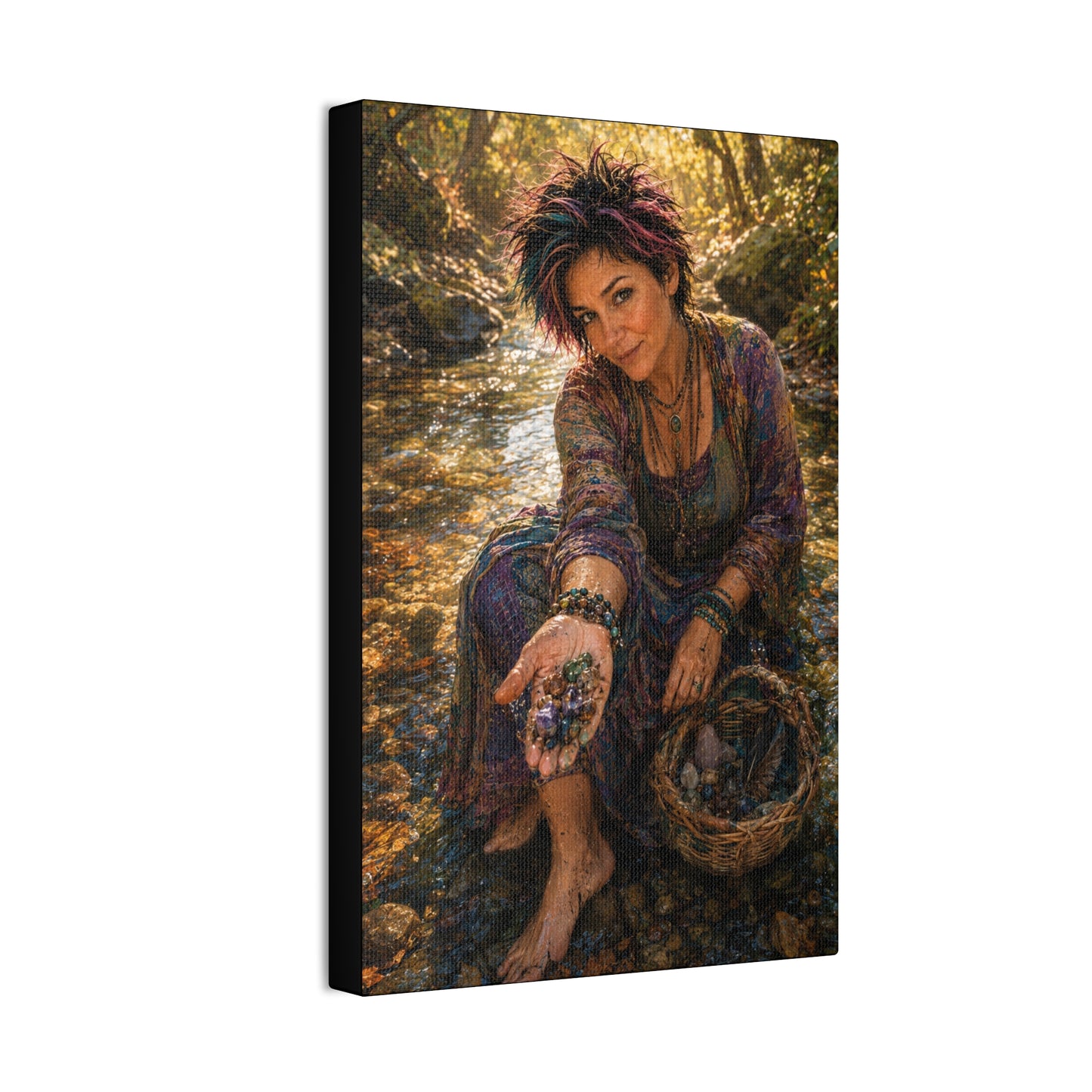 What the River Gives – Crystal Collector Nature Art Print