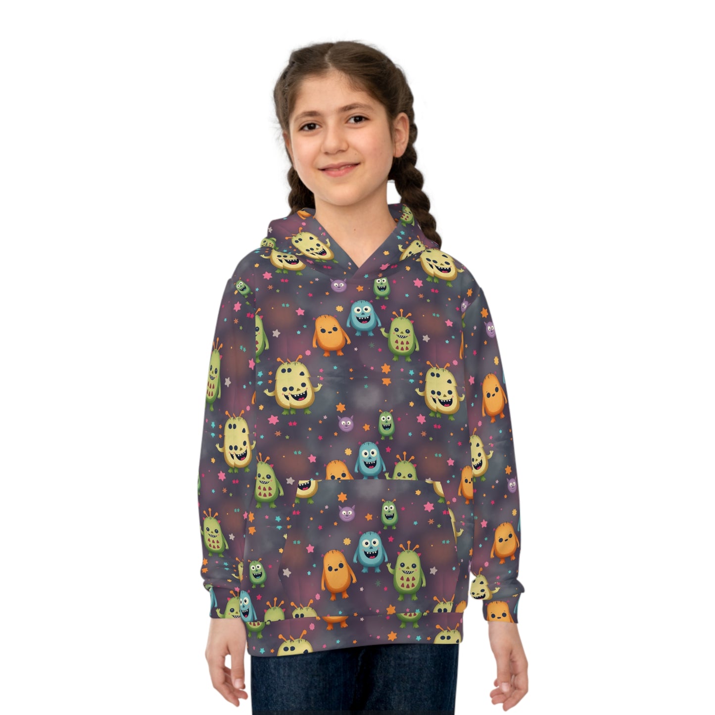 Starry Monster Mischief Youth Hoodie