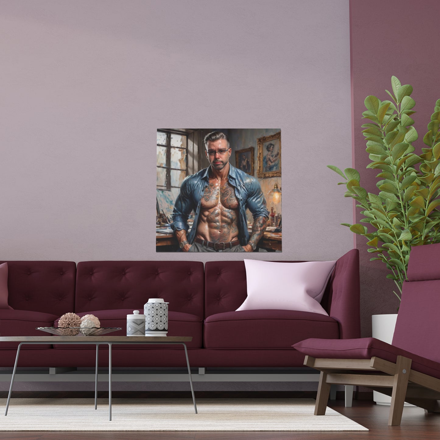 Indoor and Outdoor Silk Posters (Square 2)