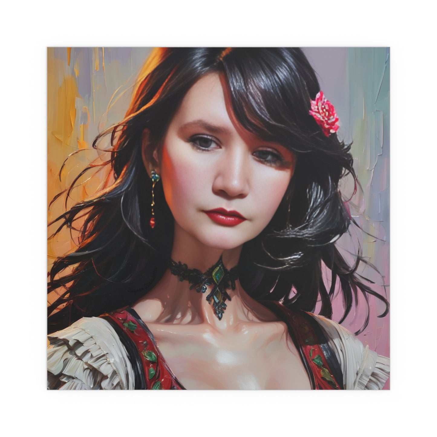Indoor and Outdoor Silk Posters (Square 45)